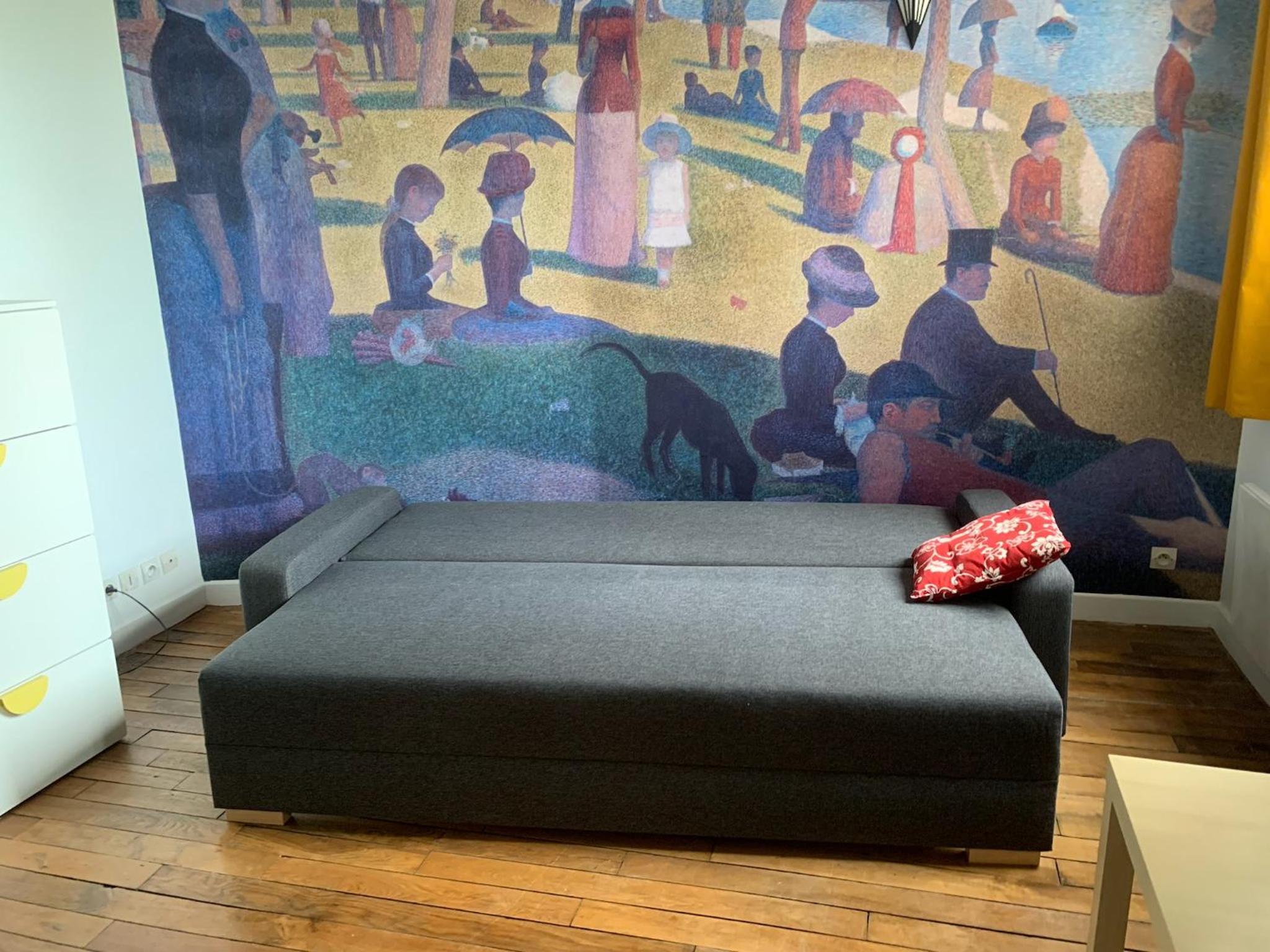 Studio perfect for 2 adults and 1 kid, and up to 2 kids - Jourdain 20e, 25mn to Louvre via line M11