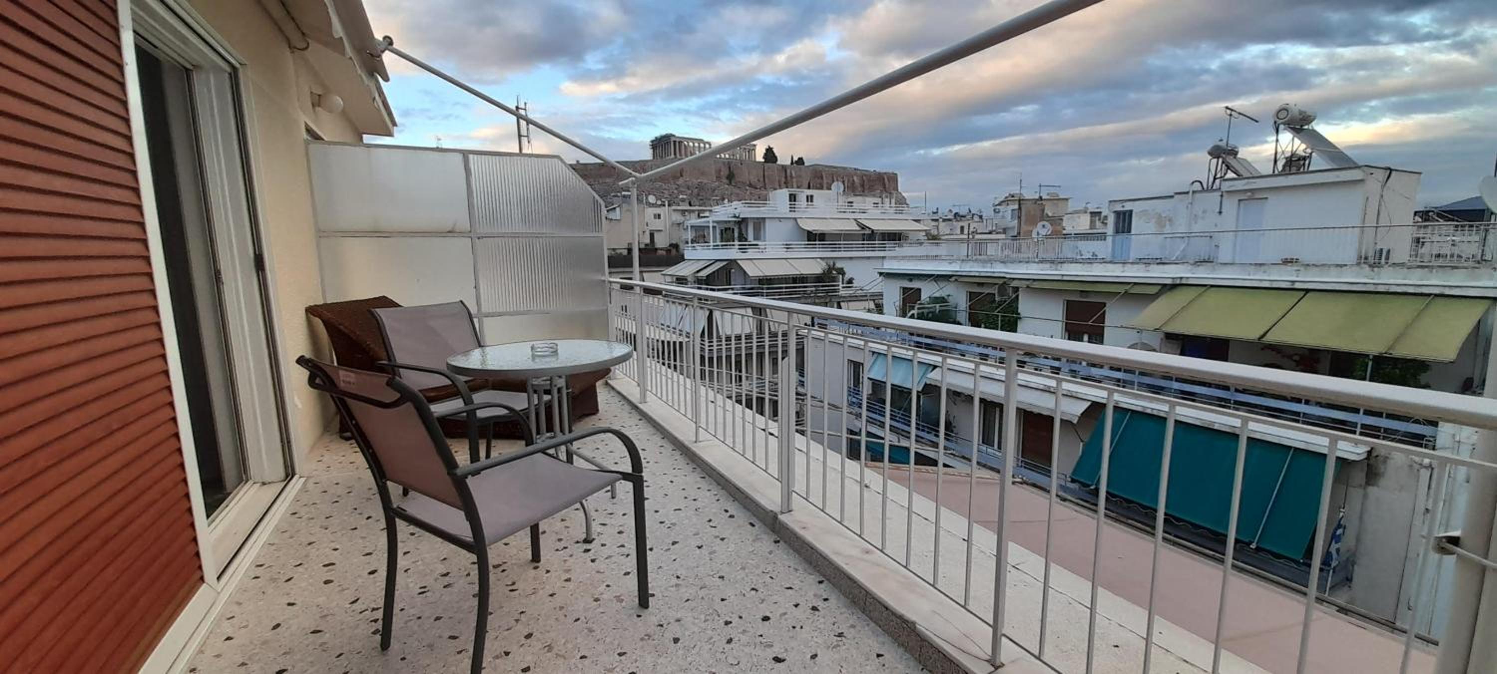 Acropolis Area Flat with Parthenon Views