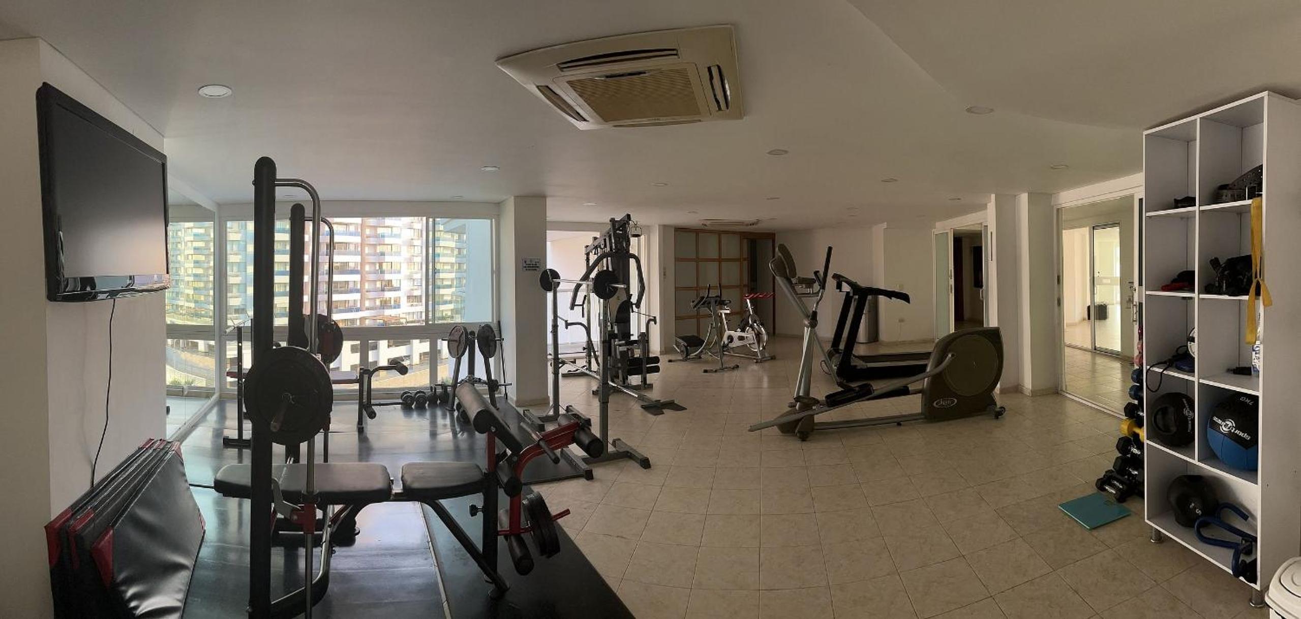 Apto con servicio de playa, terraza con vista 360