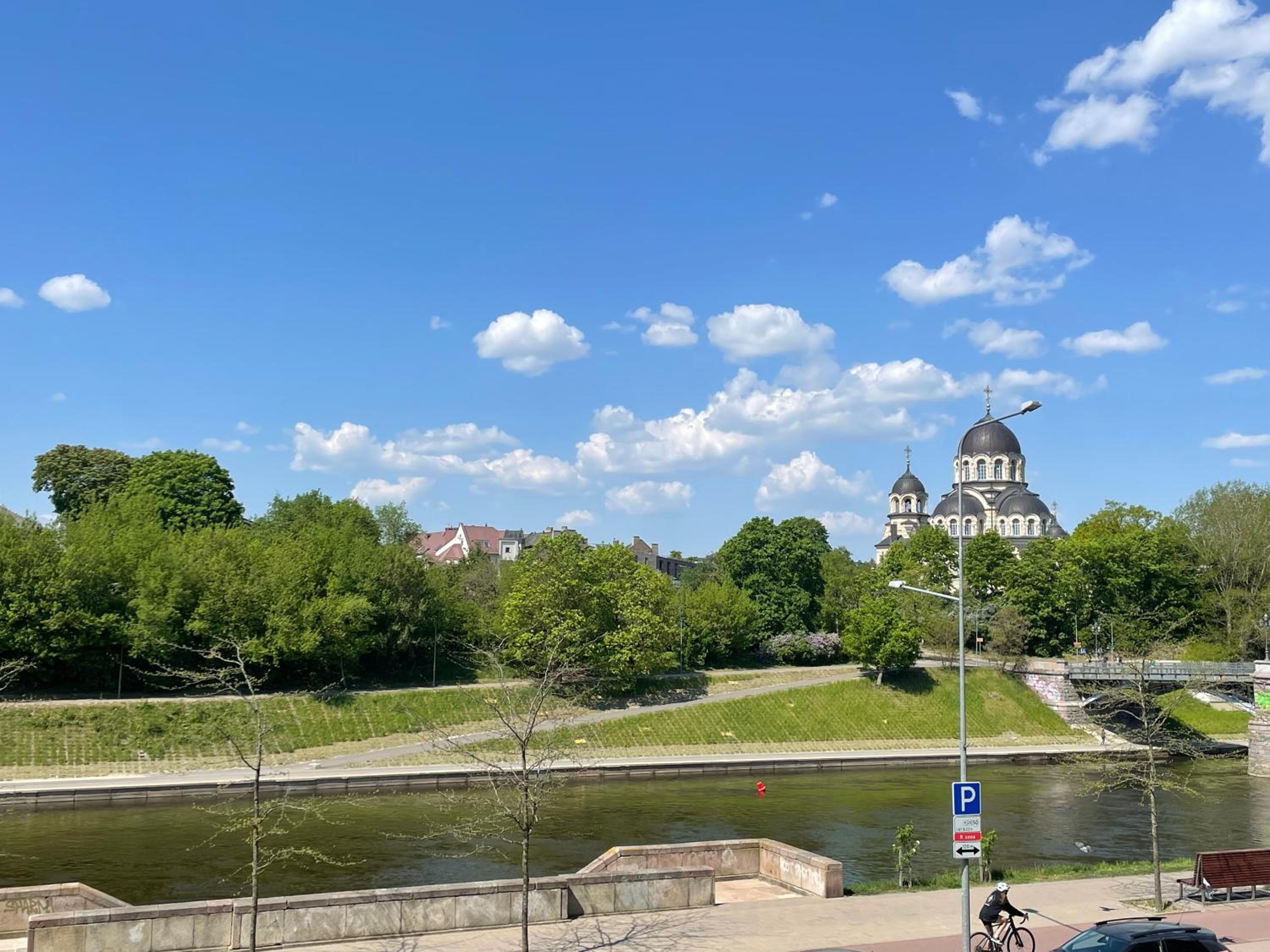 A cozy apartment with a wonderful view of the river in the old town of Vilnius view 5