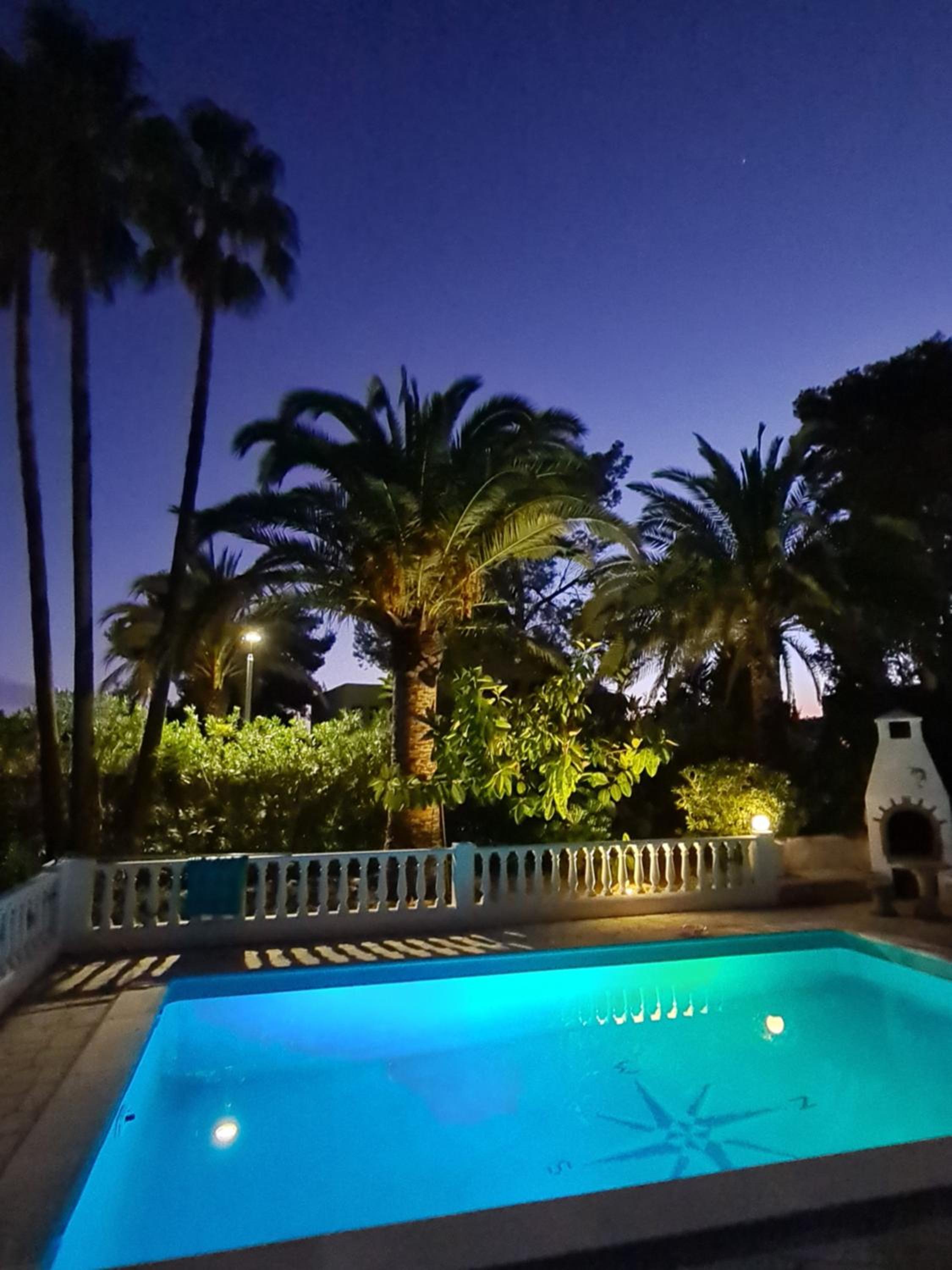 private Villa mit eigenem Pool unter Palmen