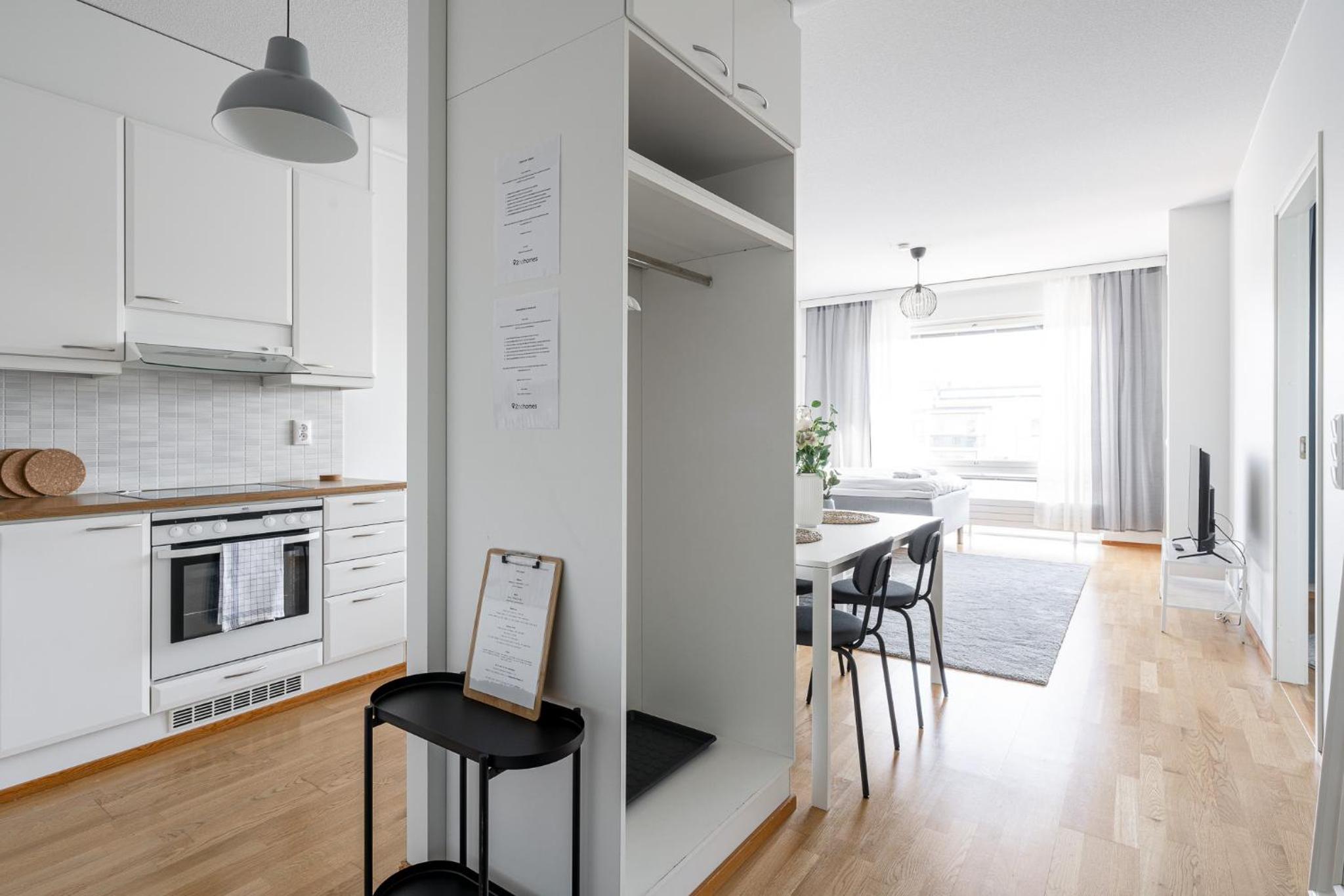 Top Floor 1BR Apartment in Tampella with Free Parking, Sauna & Balcony view 4
