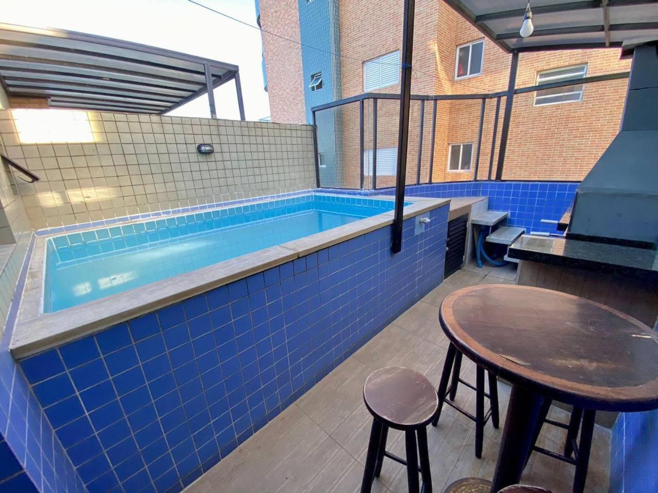 Cobertura Piscina Privativa frente e Vista Mar Centro Mongaguá