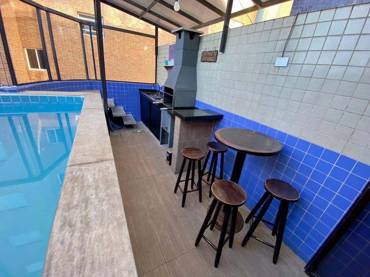 Cobertura Piscina Privativa frente e Vista Mar Centro Mongaguá