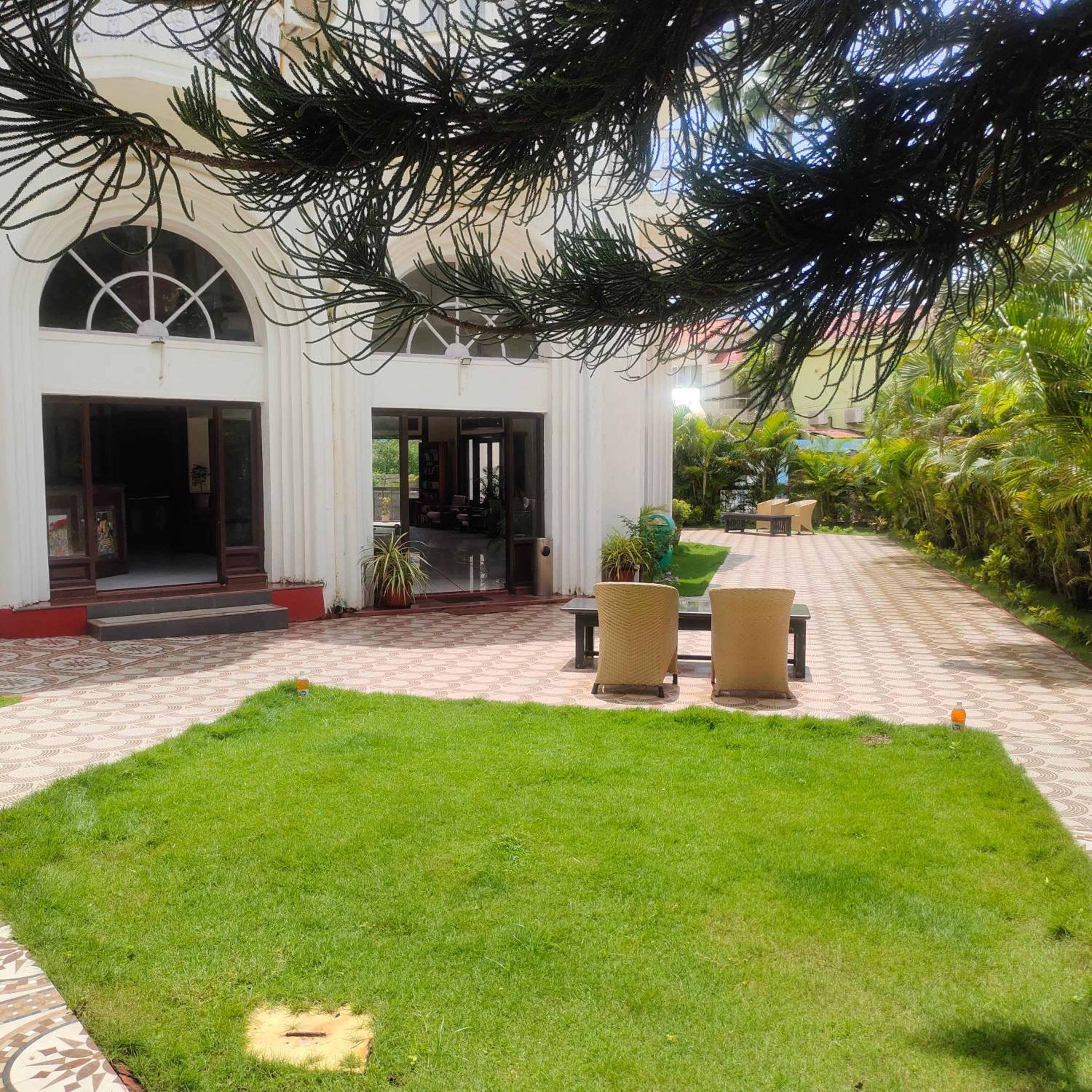 outdoor BBQ area