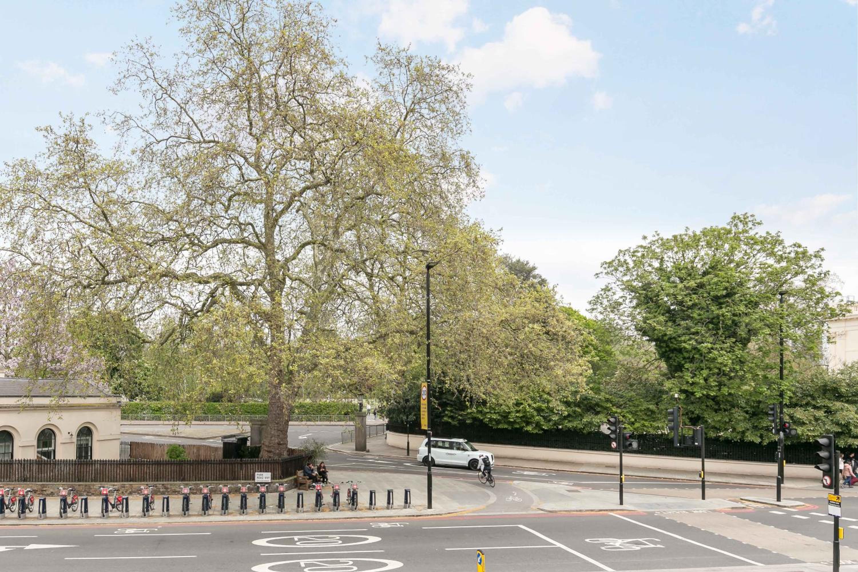Light filled studio with view of Regents Park