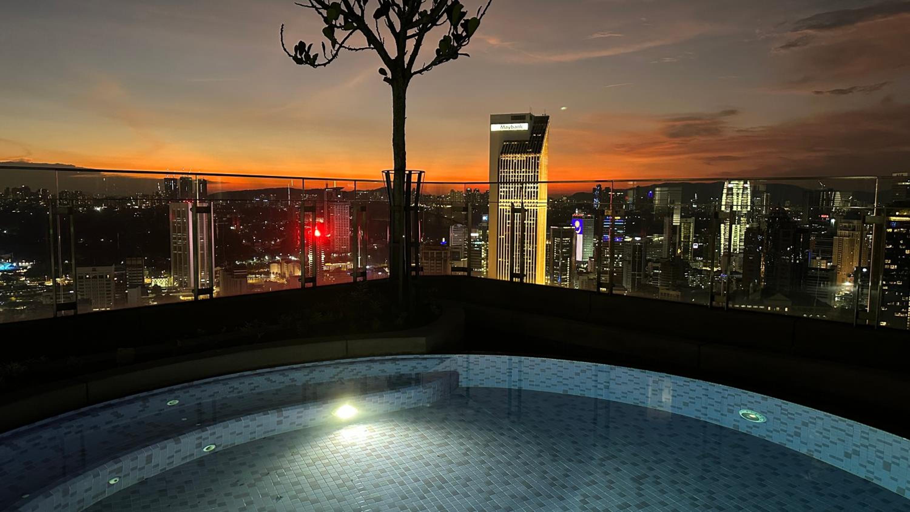 Skyline view in Bukit Bintang The Robertson 42f
