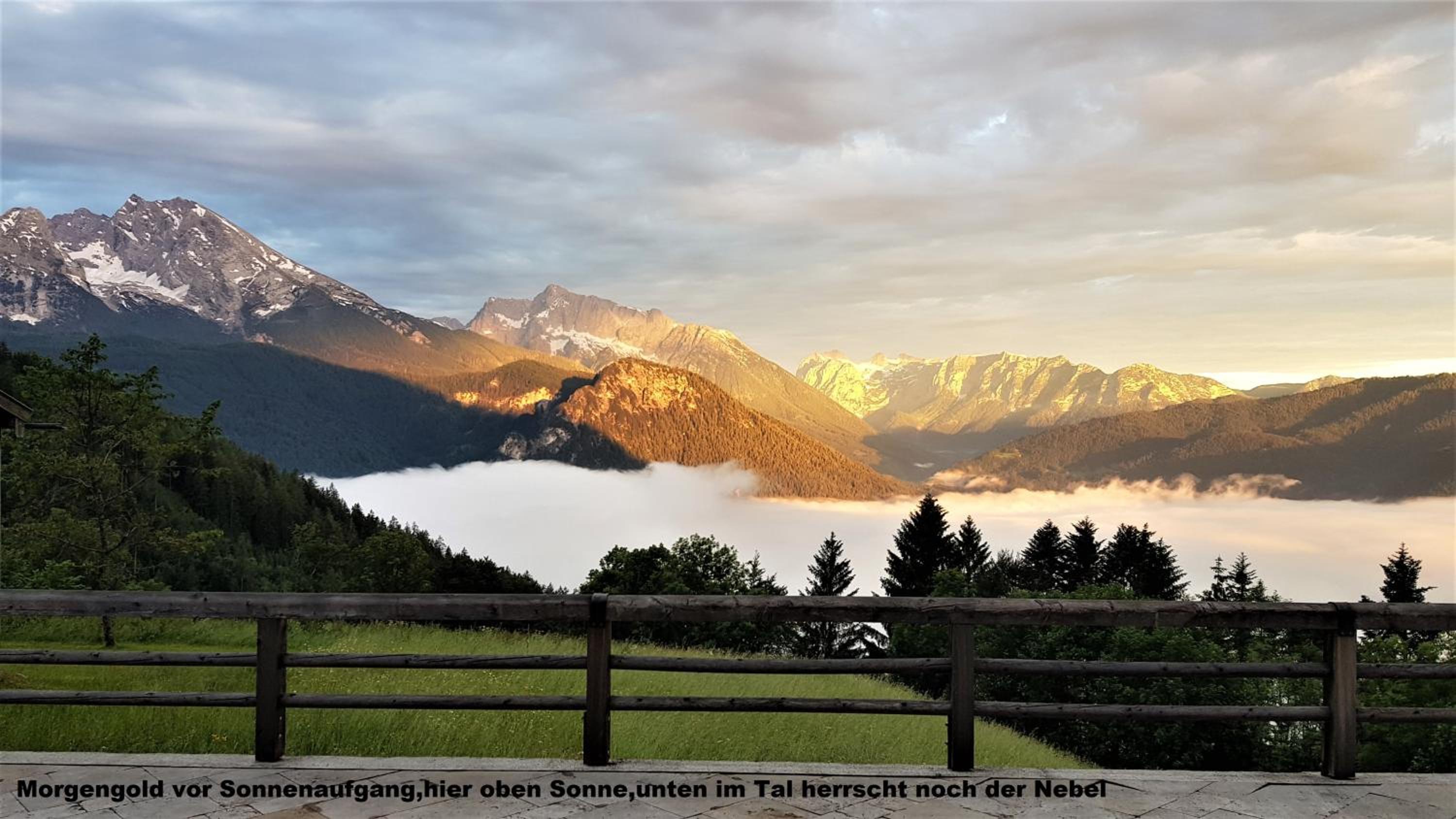 Ferienhaus hoch oben mit Alpen Panorama Königssee- Nichtraucherdomizil