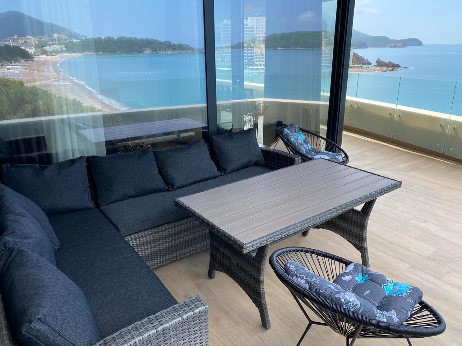 Beachfront luxury apartment view 2
