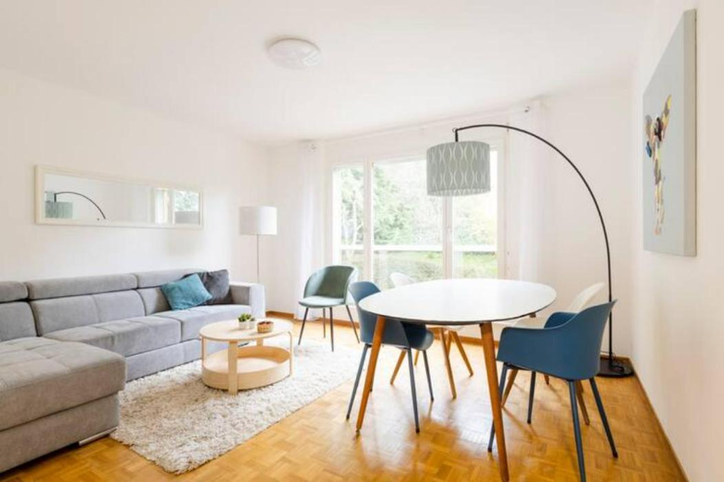 Spacious 52 sqm Cozy Flat - Free Parking - 10 min to Lausanne Old Town