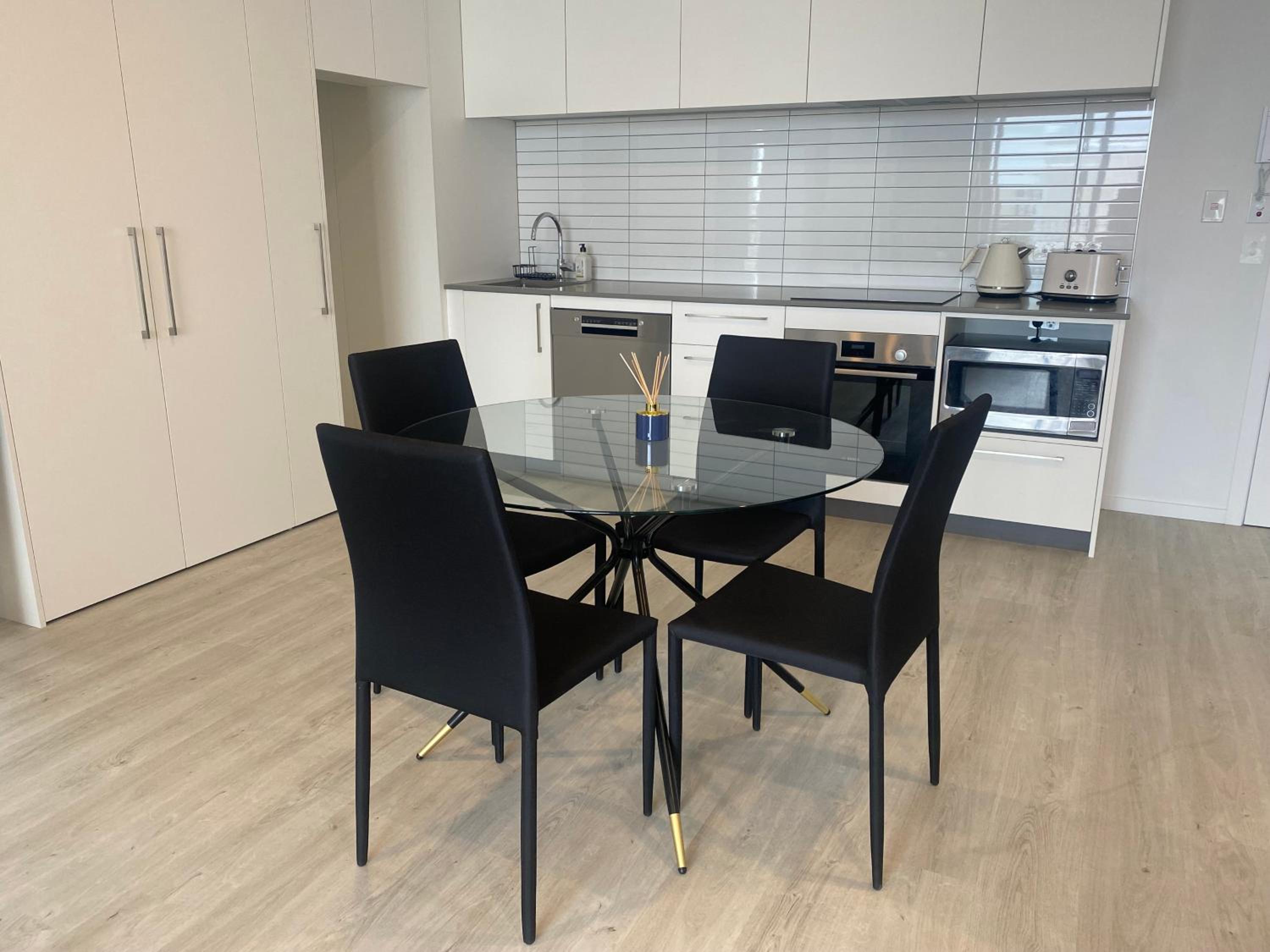 Cityscape, Apartment with carpark