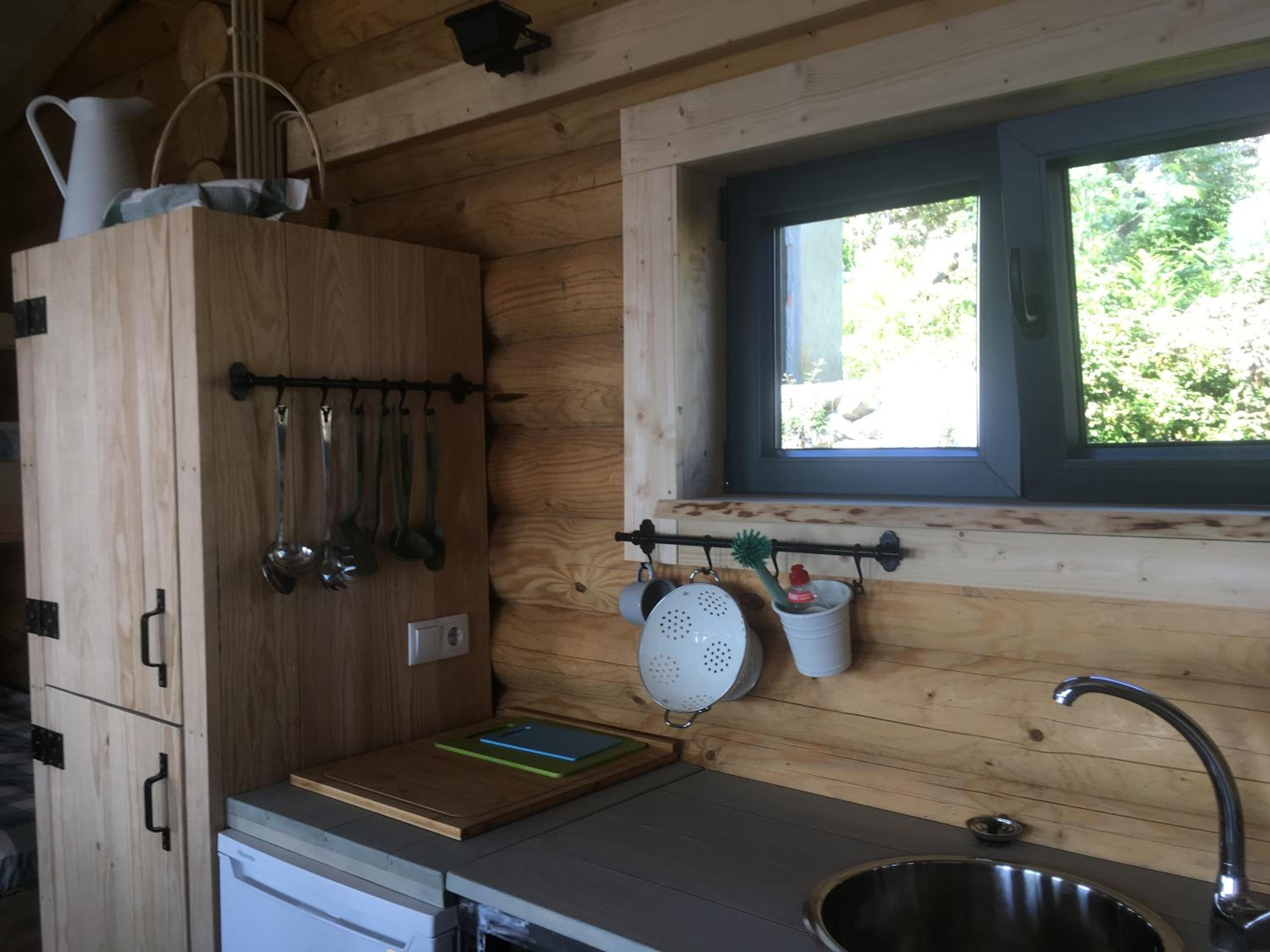 Mountain Log Cabin O Lobo view 2