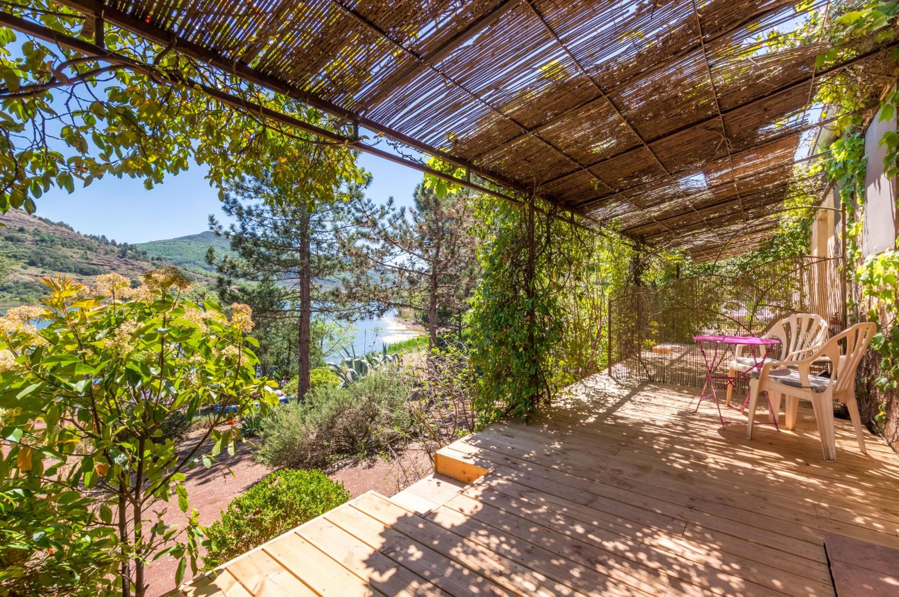 outdoor BBQ area