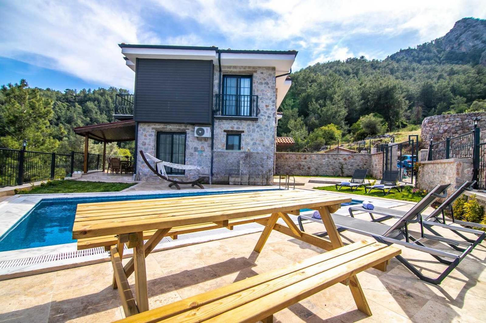 DADYA VİLLA 4 - Marmaris Turgut da özel havuzlu denize yakın lüks villa view 2