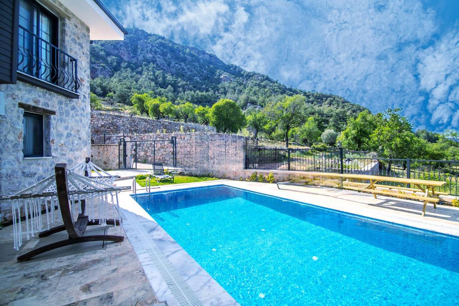 DADYA VİLLA 4 - Marmaris Turgut da özel havuzlu denize yakın lüks villa view 5