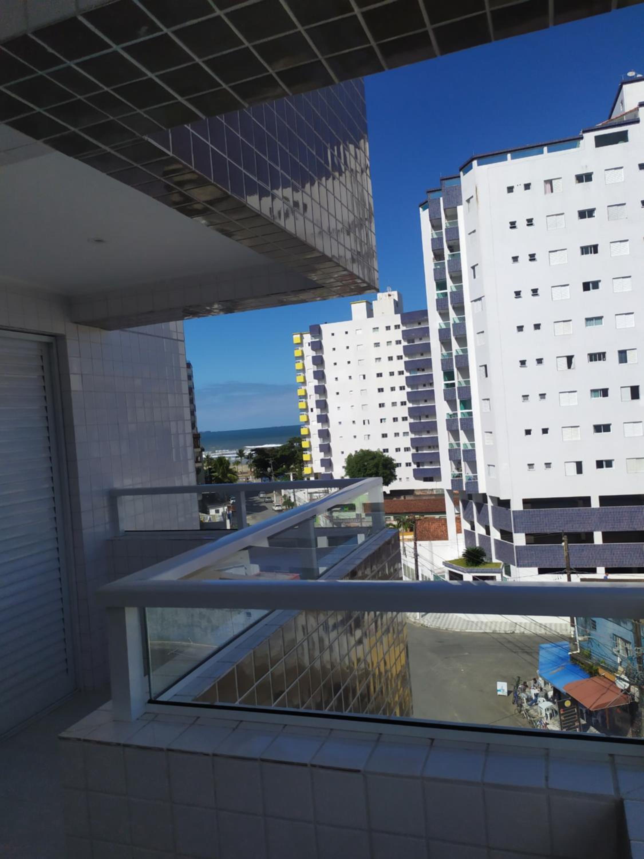 Apartamento novo vista do mar 64m2 2 dorms Wi-fi estacionamento grátis Praia Grande Mirim