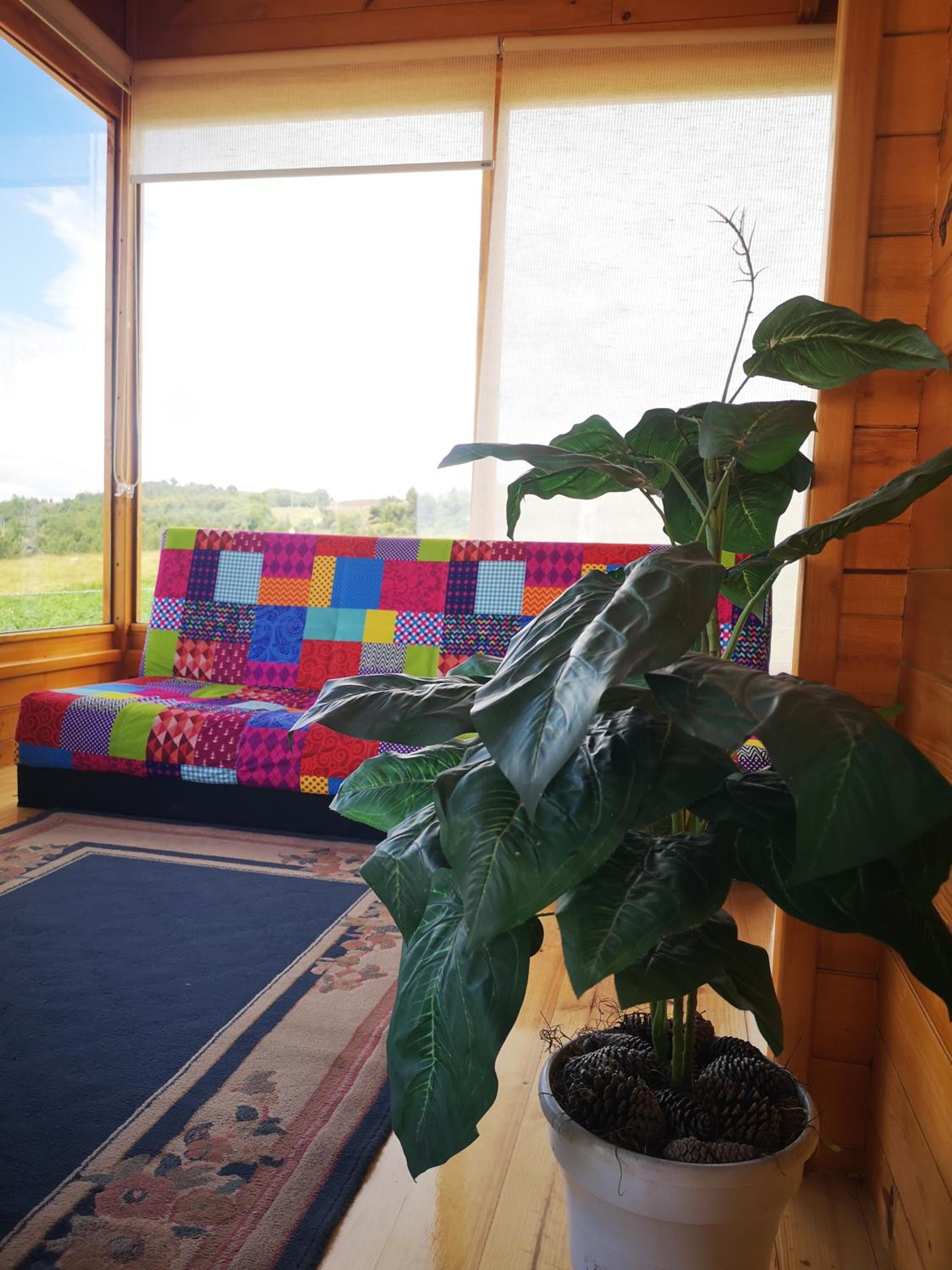 Cabaña con vista a la laguna de Tota