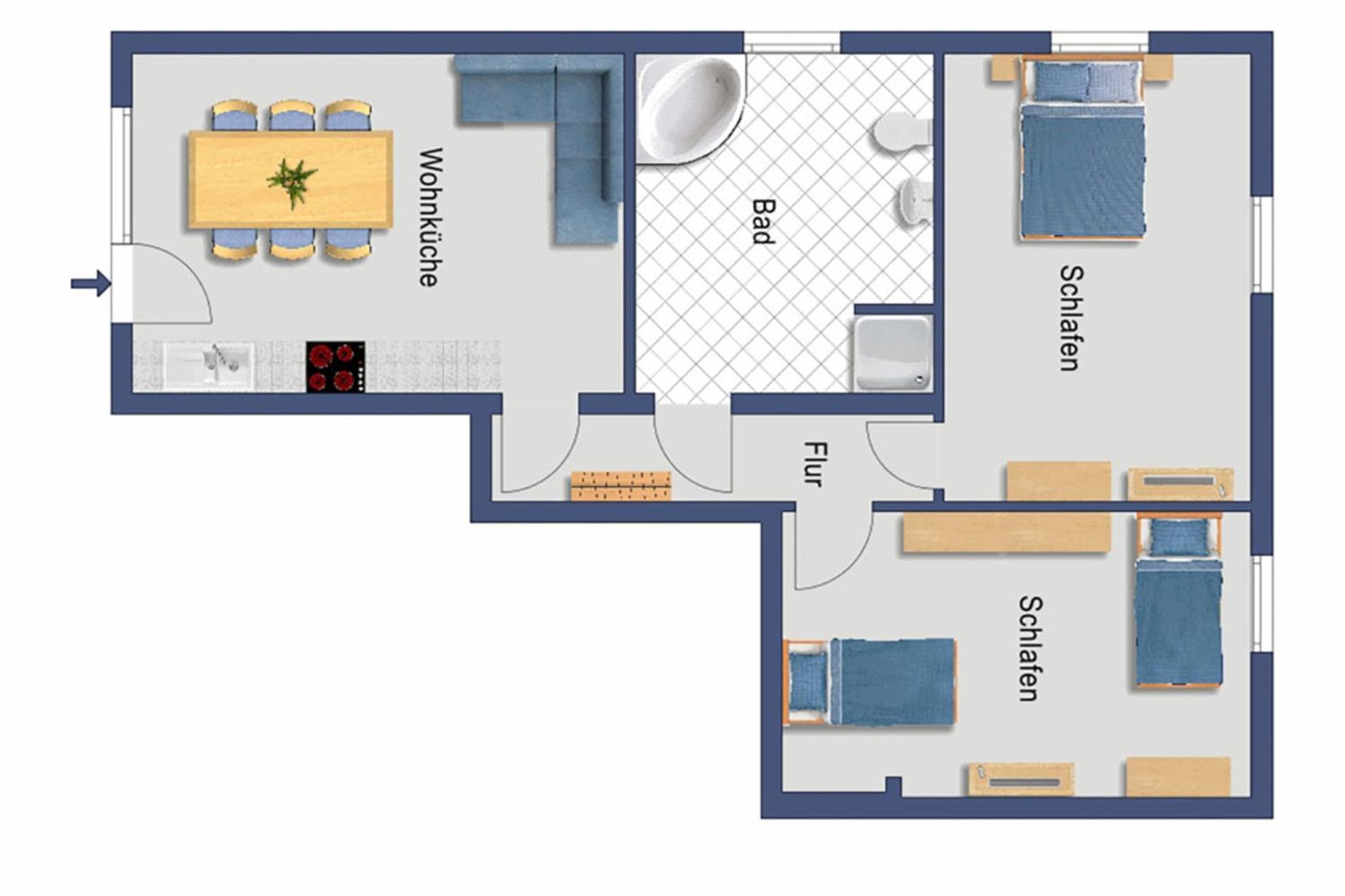 Ferienwohnung Eichenweg - Wohnung I