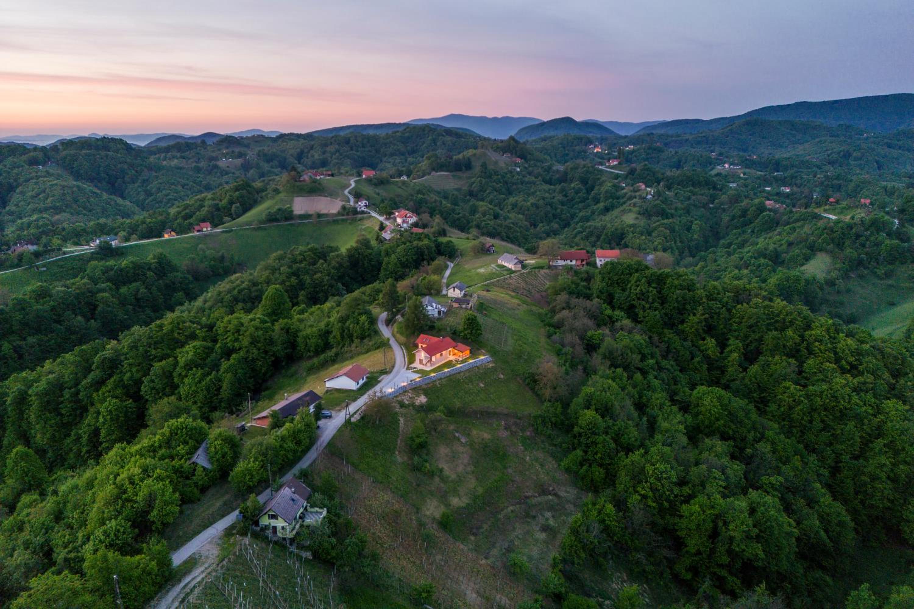 Hill Cottage Haloze view 2
