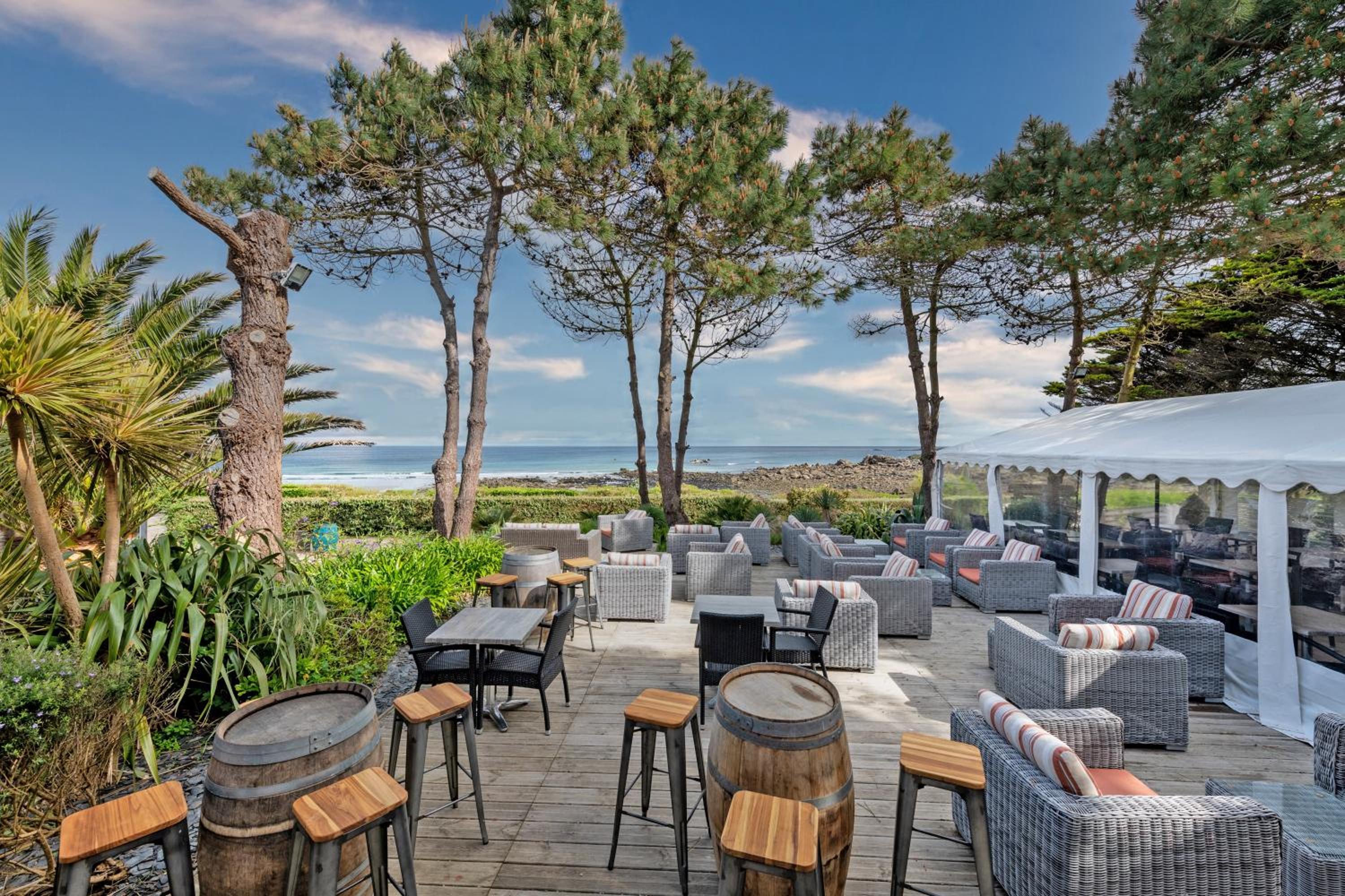 outdoor BBQ area