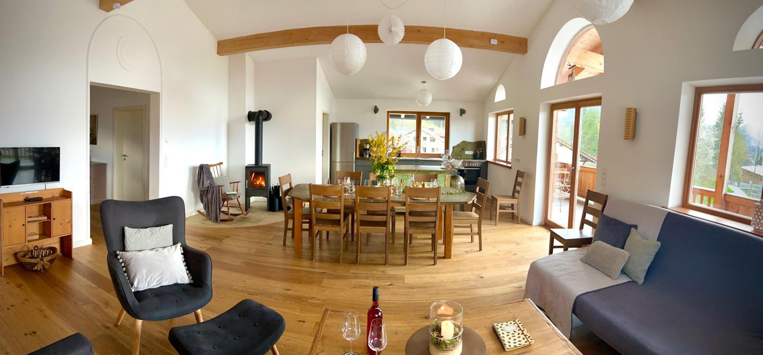 Ferienhaus Bachperle - Alpenidyll mit Kamin, Balkon oder Terrasse für Genießer