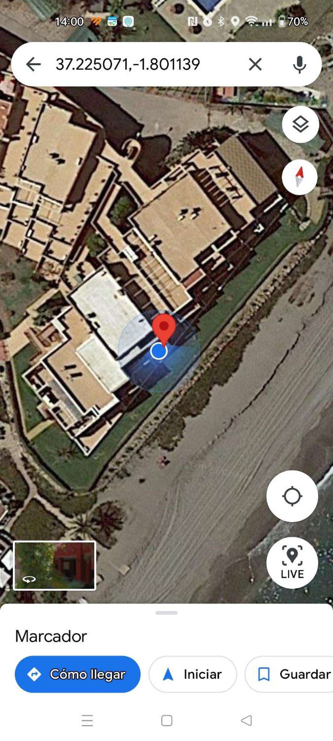 Primera línea de playa Naturista