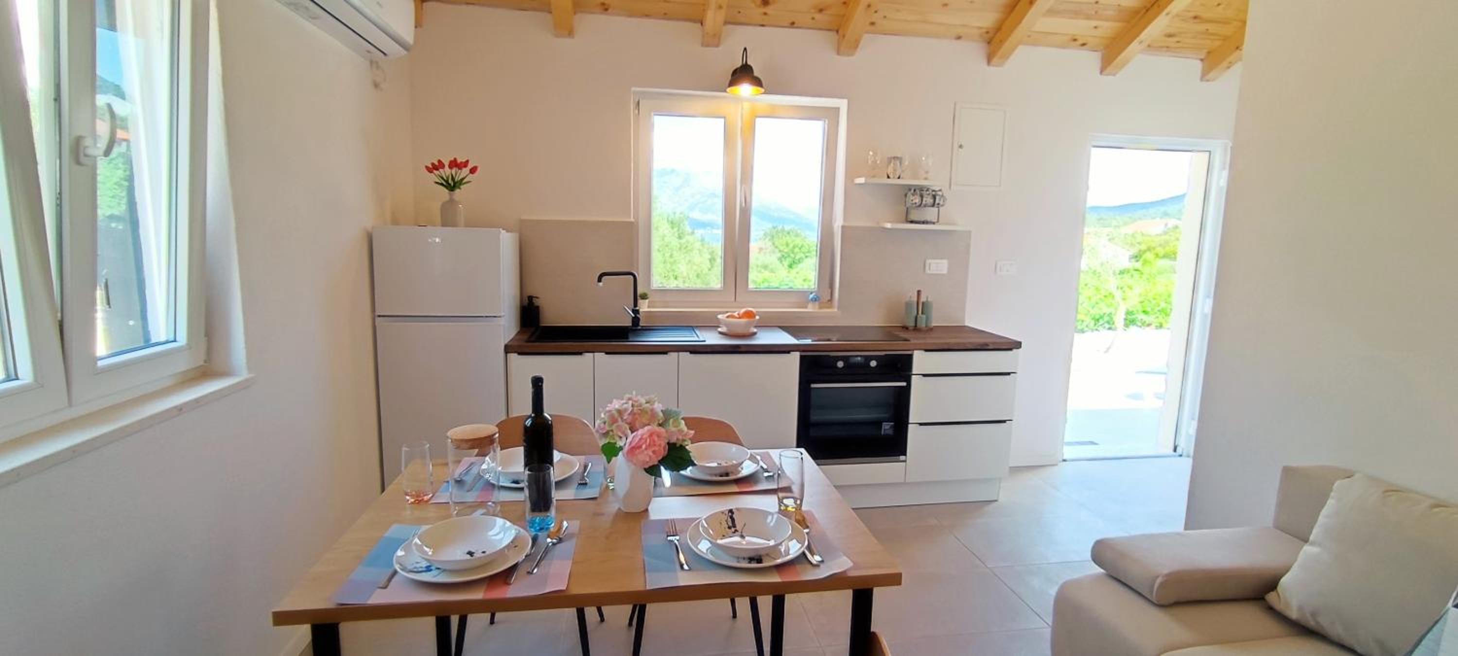 Stone house in vineyard view 3