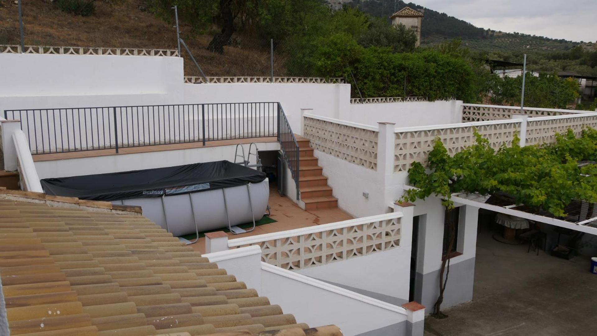 Cortijo Los Liñanes rural con chimenea, barbacoa y vistas