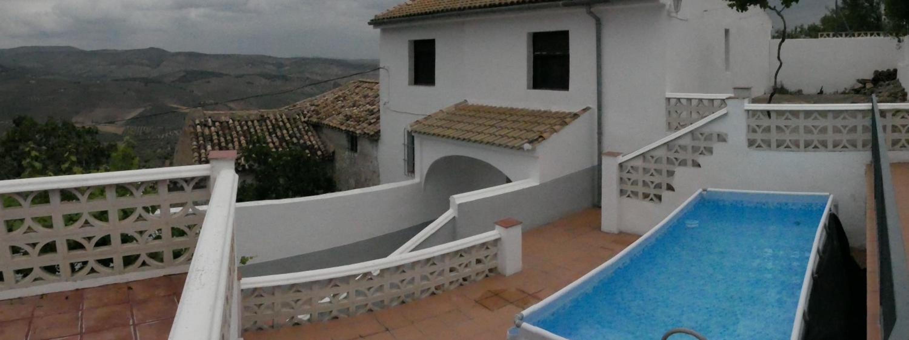 Cortijo Los Liñanes rural con chimenea, barbacoa y vistas