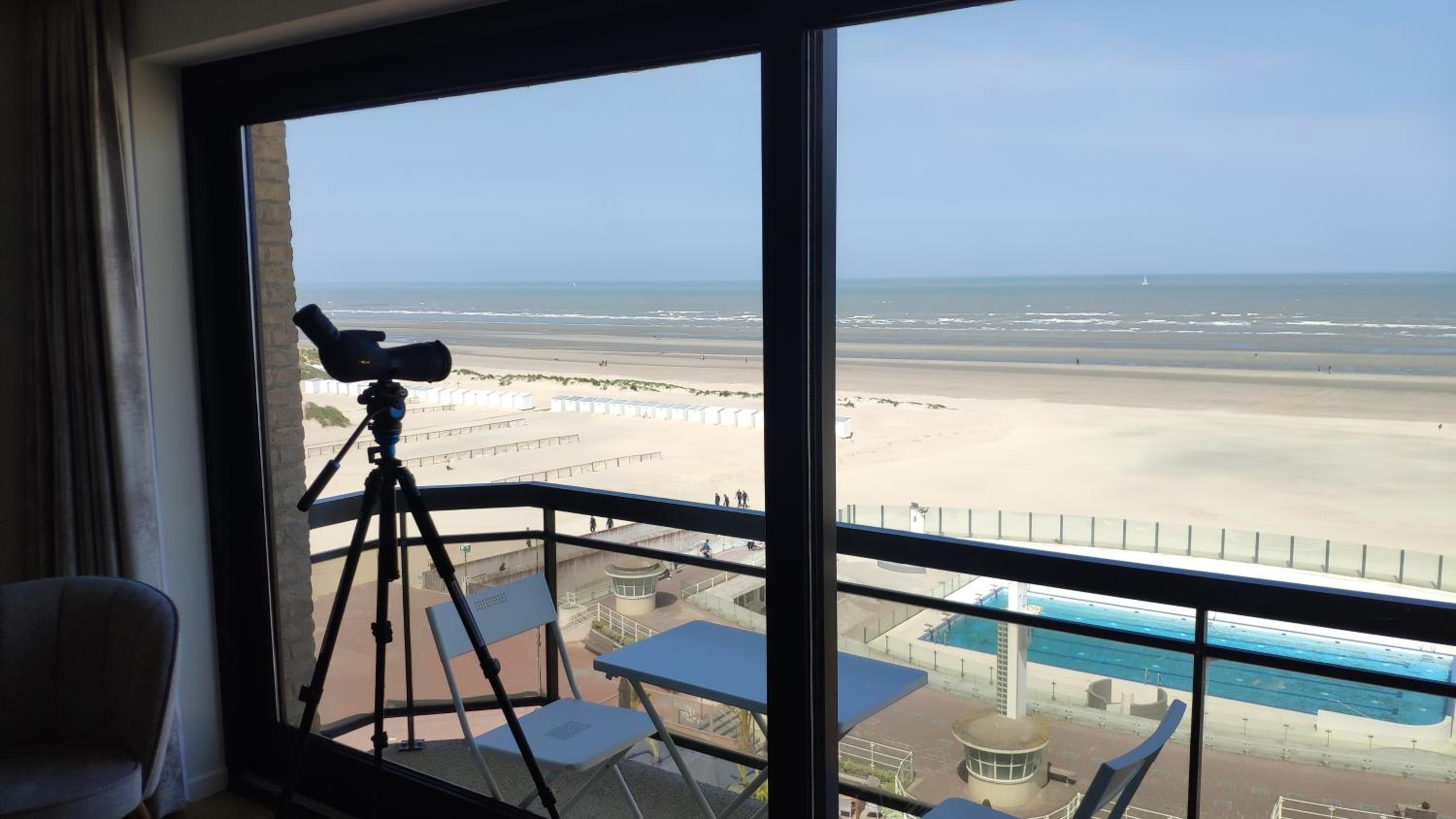 Zeezicht vanop het 6 de verdiep