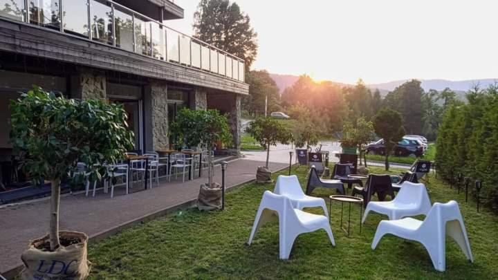 outdoor BBQ area