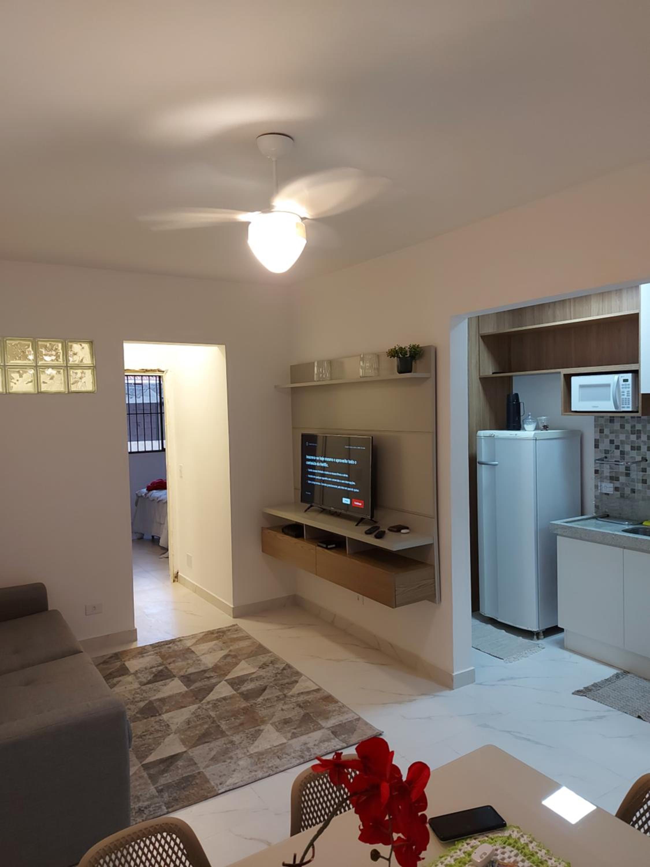 Apto aconchegante pé na areia