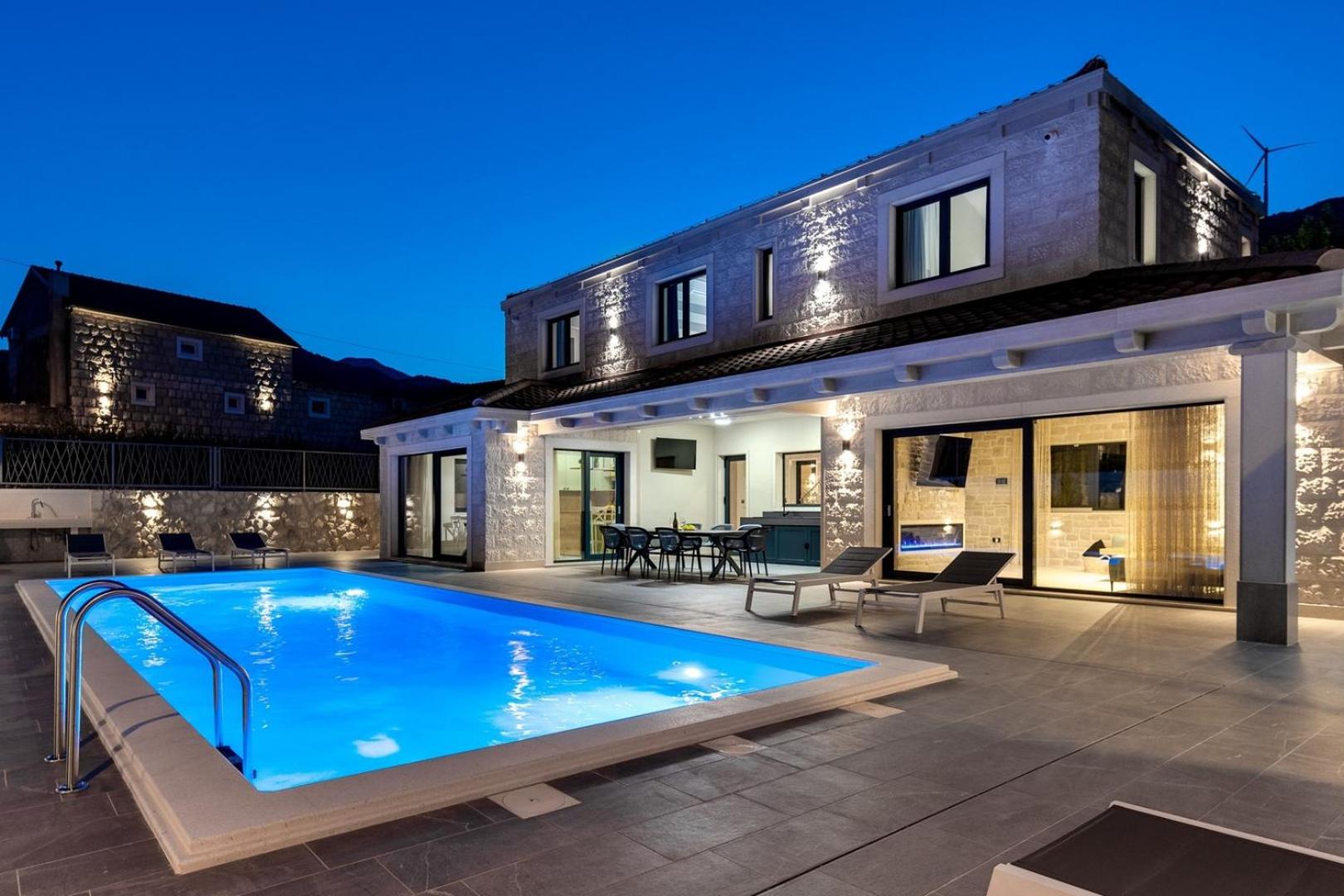 Stylish Villa Neven with 44sqm heated private pool, 4 en-suite bedrooms, 2 living and dining areas, wine cellar view 4