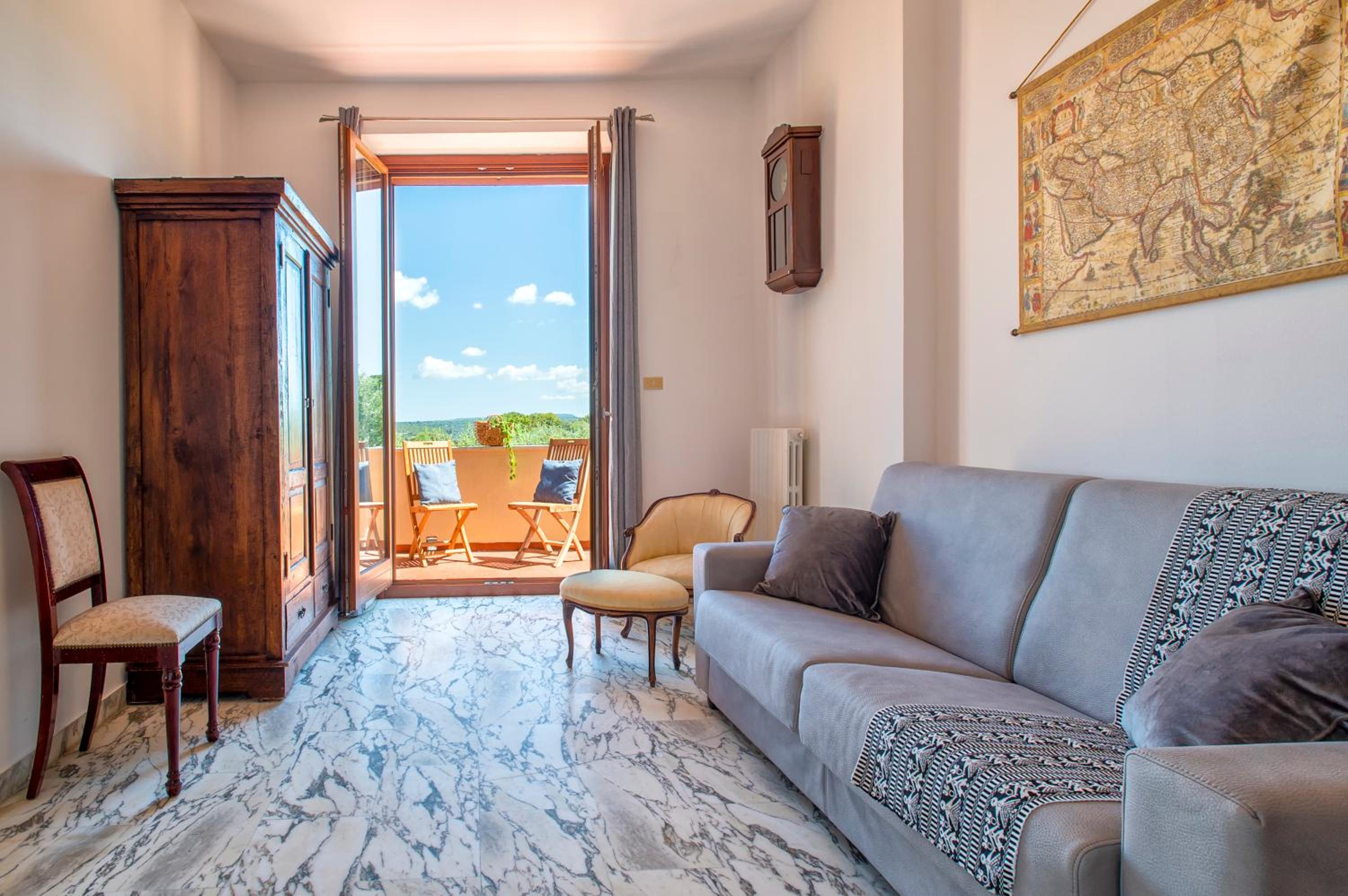 Villa Silvia sea view of Capo Caccia, surrounded by centuries-old olive trees view 4
