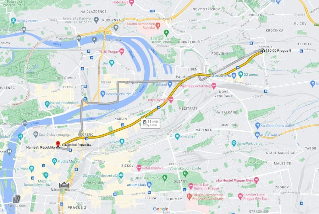 Entire Apartment, near Clarion, O2 Arena, Metro 3 min, Easter market in City Center 15 min