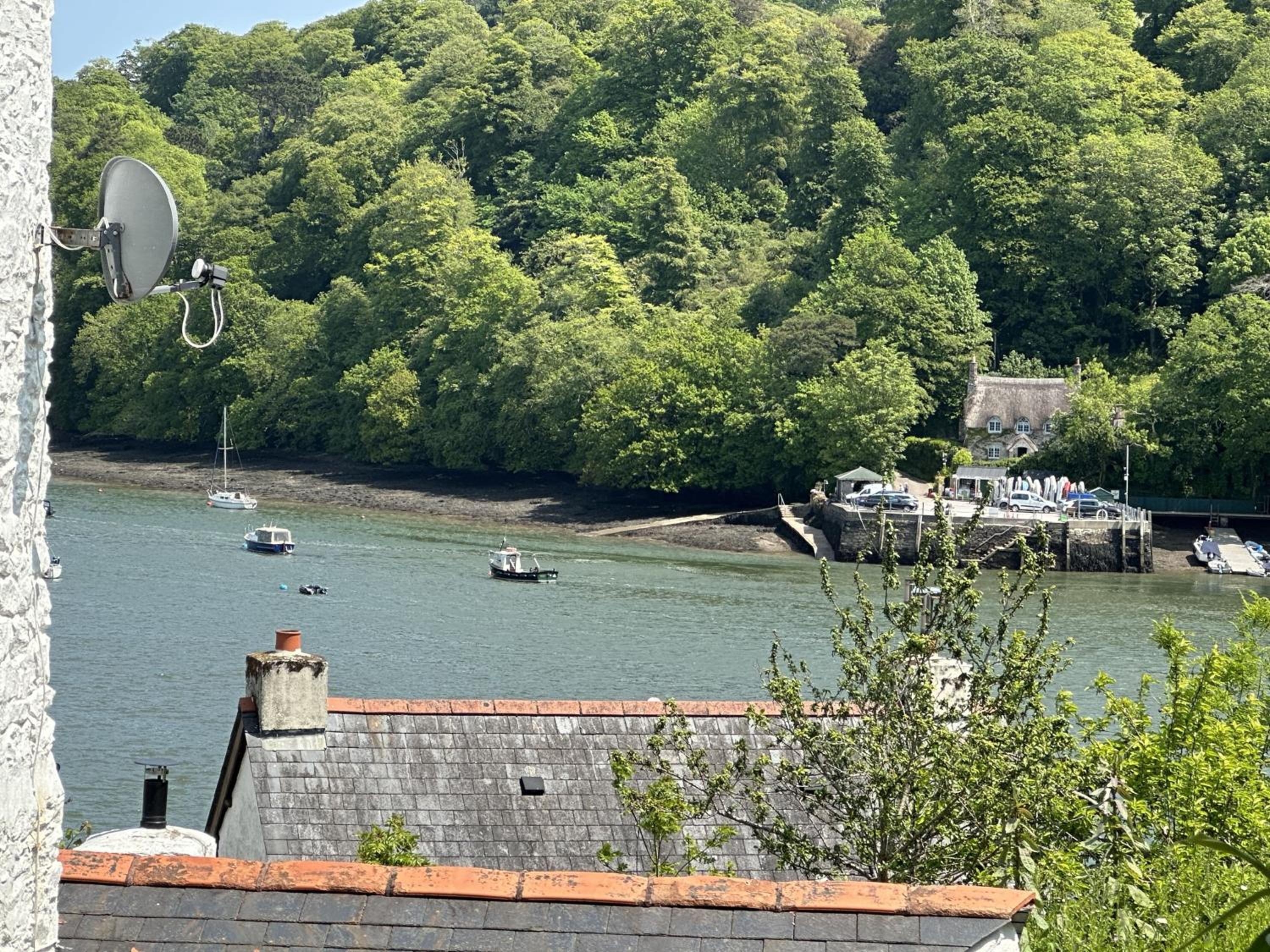 Holly Cottage - characterful cottage a stones throw from river Dart with front & back patios