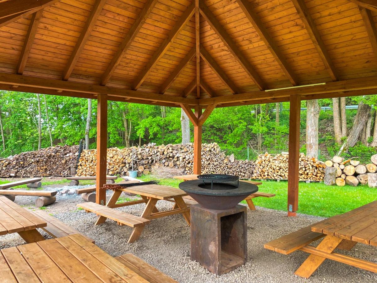 outdoor BBQ area