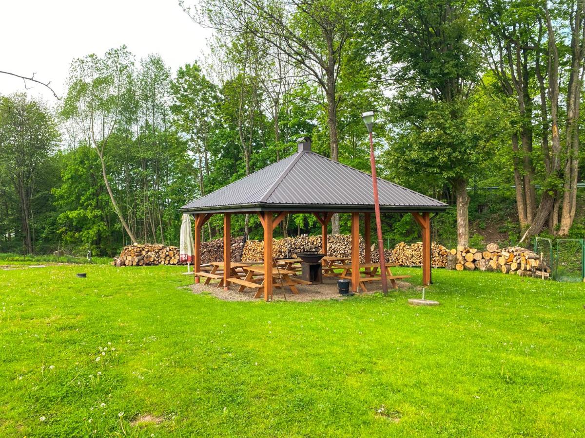 outdoor BBQ area