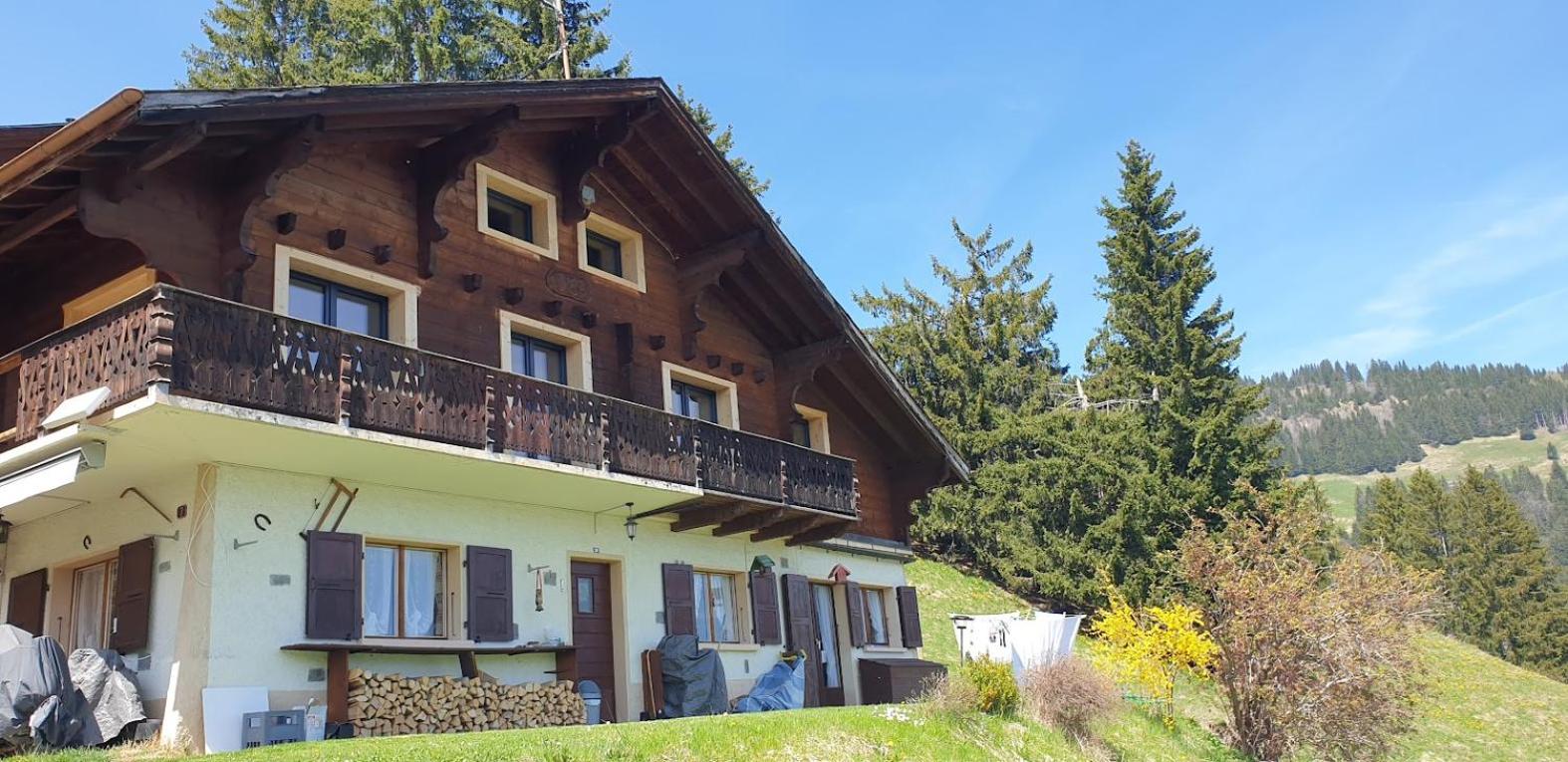 Chalet le Grenier des Crosets, Vue exceptionnelle sur les Dents du Midi
