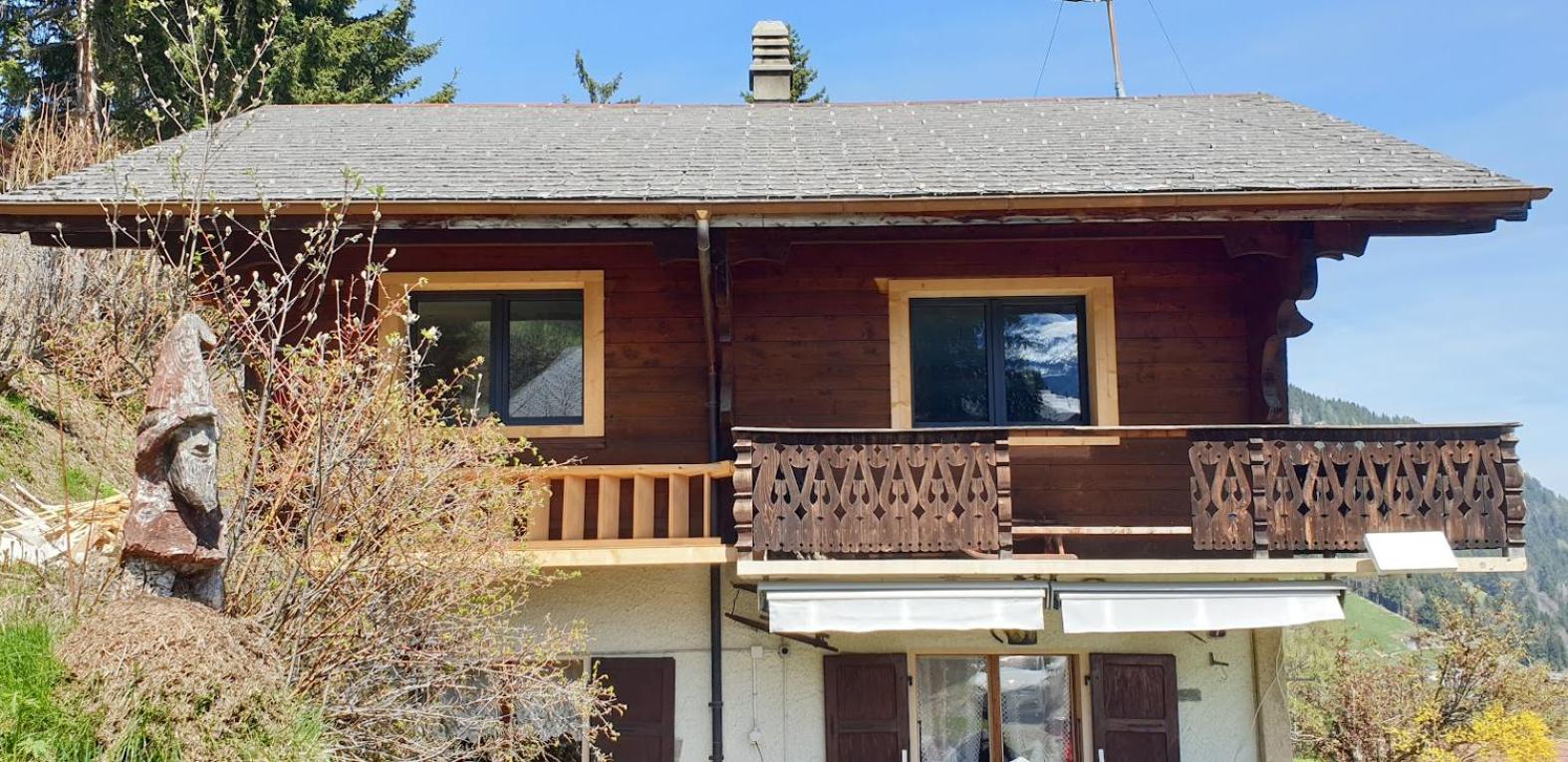 Chalet le Grenier des Crosets, Vue exceptionnelle sur les Dents du Midi