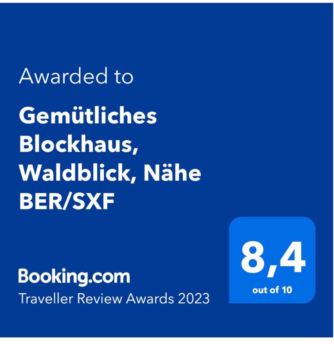 Gemütliches Blockhaus, Waldblick, Nähe BER/SXF