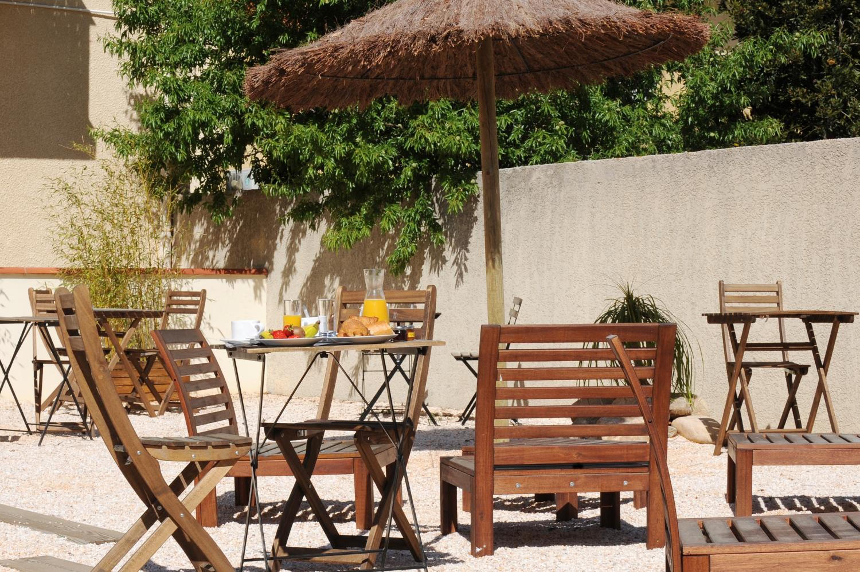 outdoor BBQ area