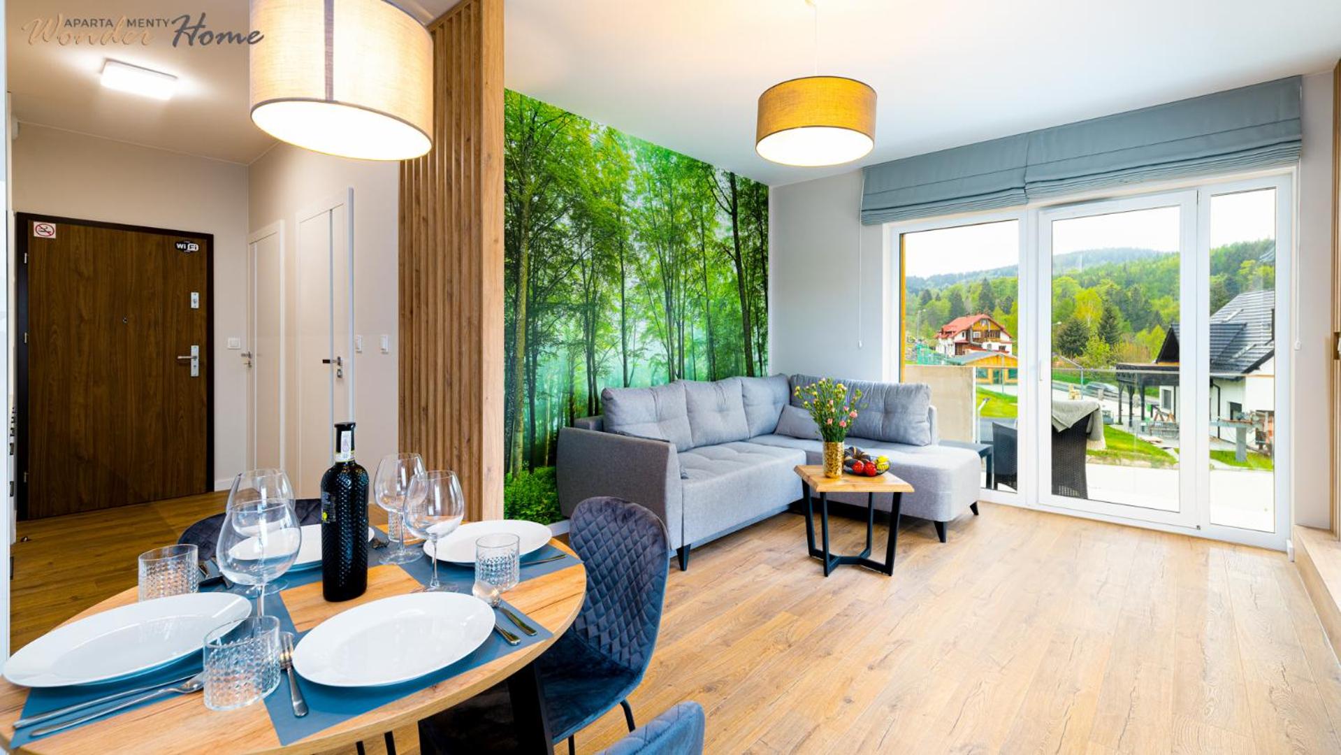 Wonder Home - Apartamenty Hillside tuż przy stoku, sklep, plac zabaw i zewnętrzna siłownia na terenie kompleksu
