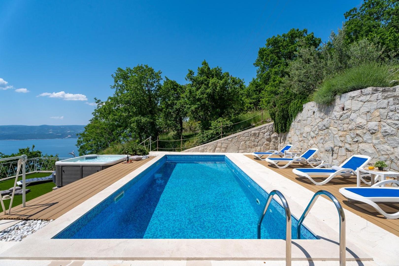 Villa Maruncela with sea and island views, 5 bedrooms, private pool, gym view 2