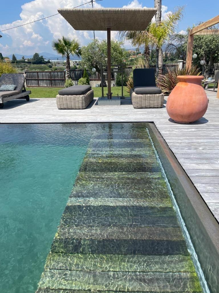 Villa Piscine vue mer plein sud photo 4