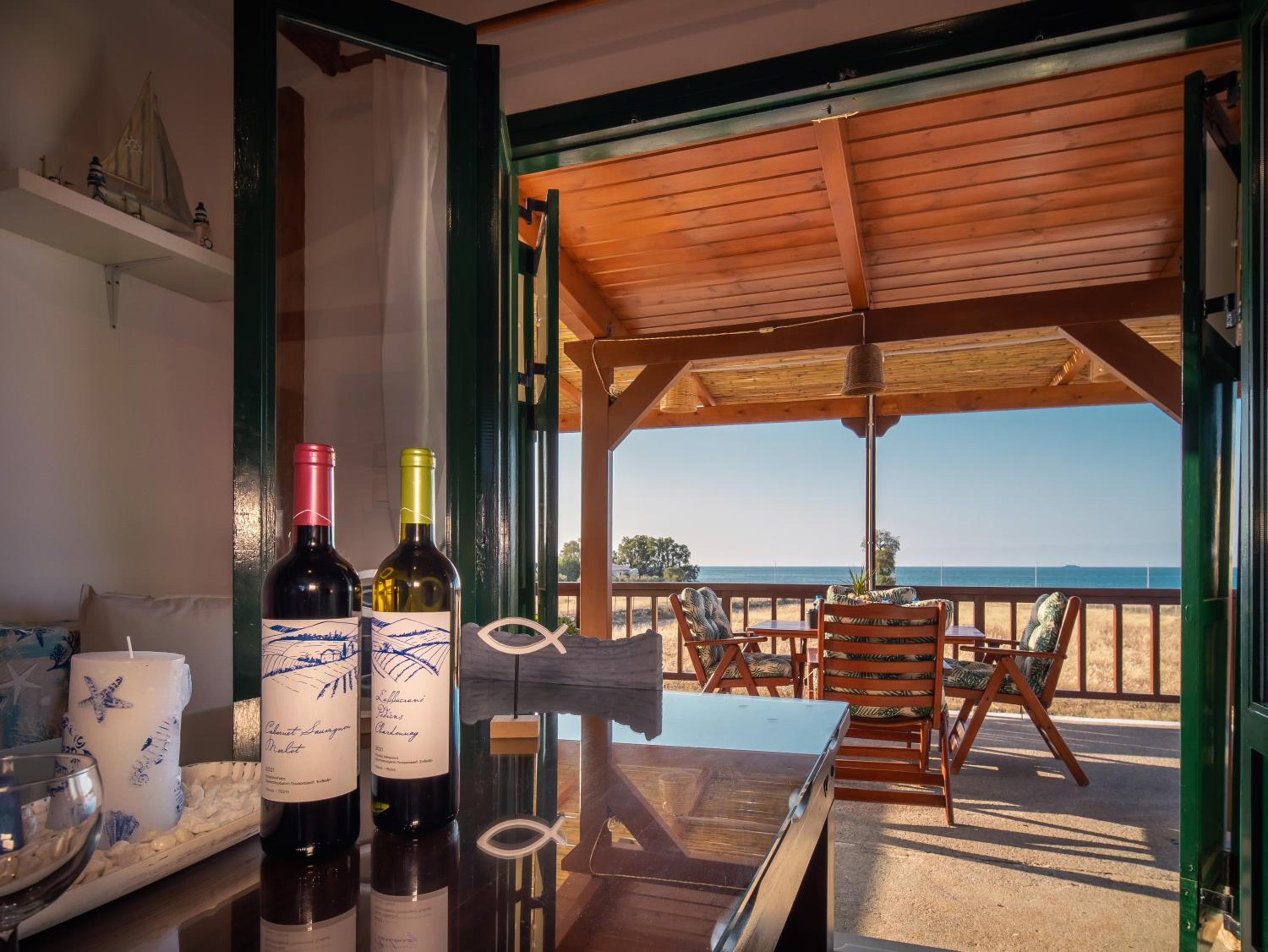 Mayia Sunset sea front house Gouves Heraklion view 4