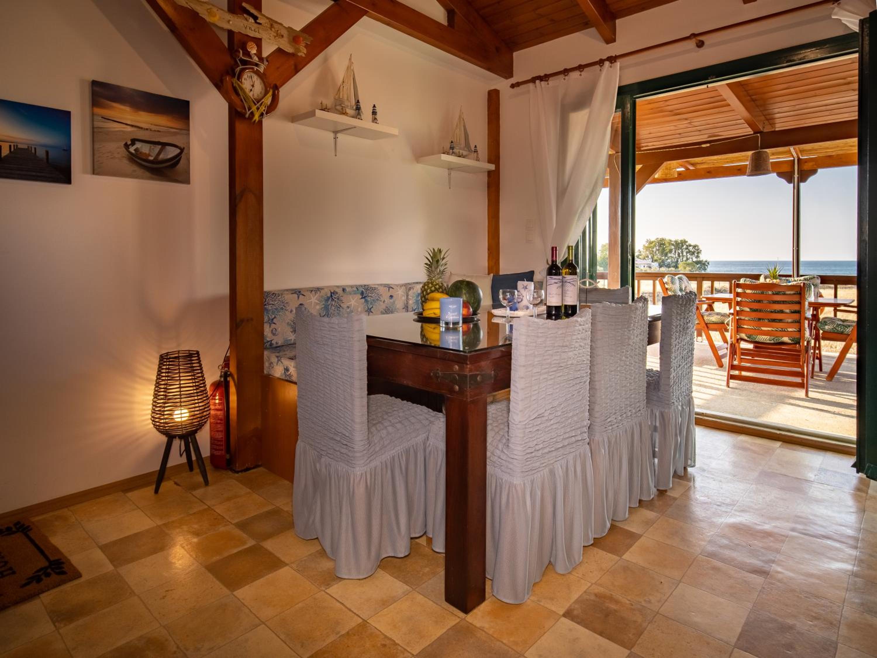 Mayia Sunset sea front house Gouves Heraklion view 3