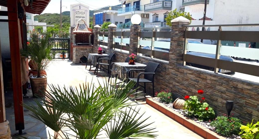 outdoor BBQ area
