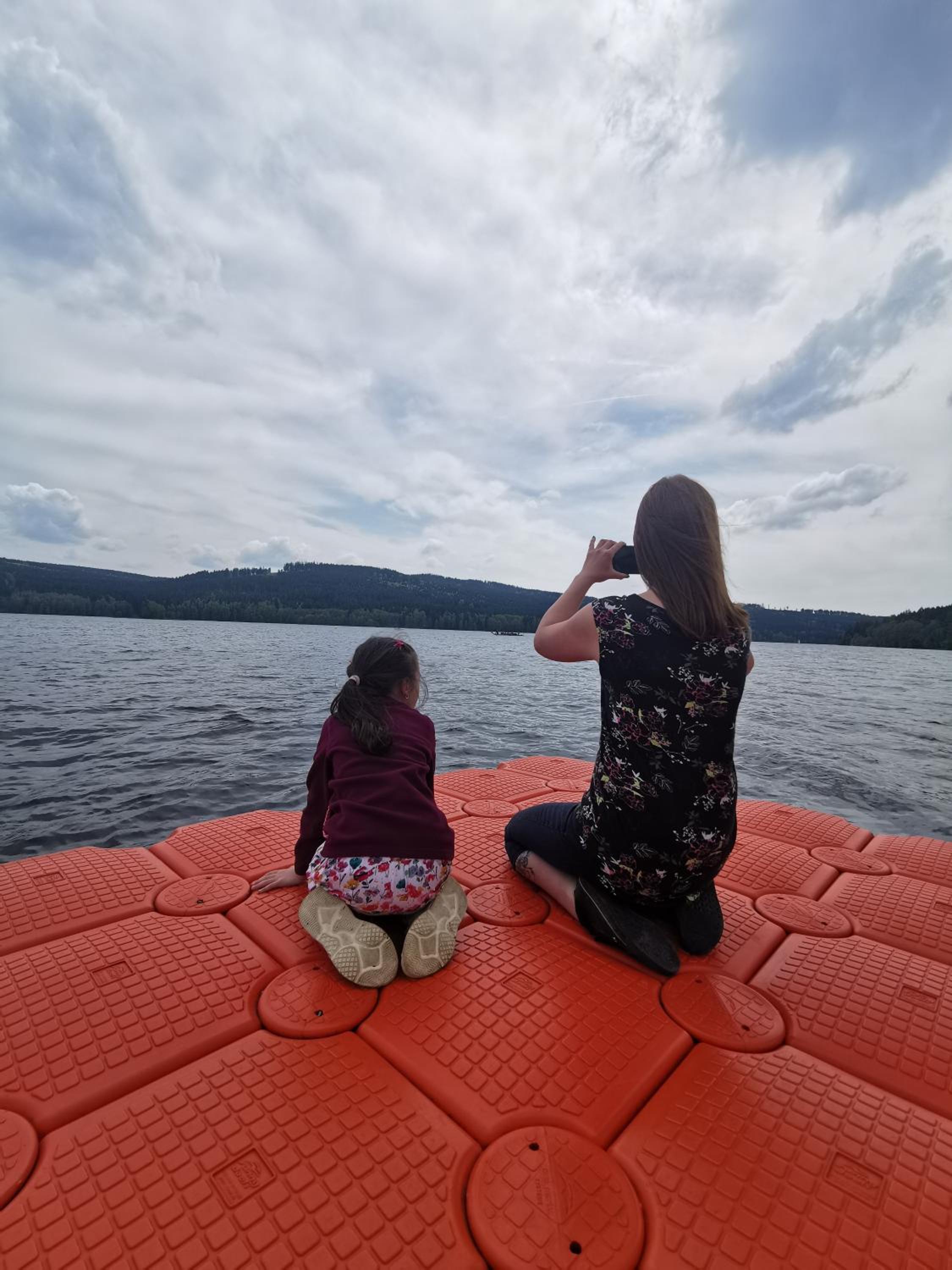 Apartmán s terasou a výhledem na jezero Lipno