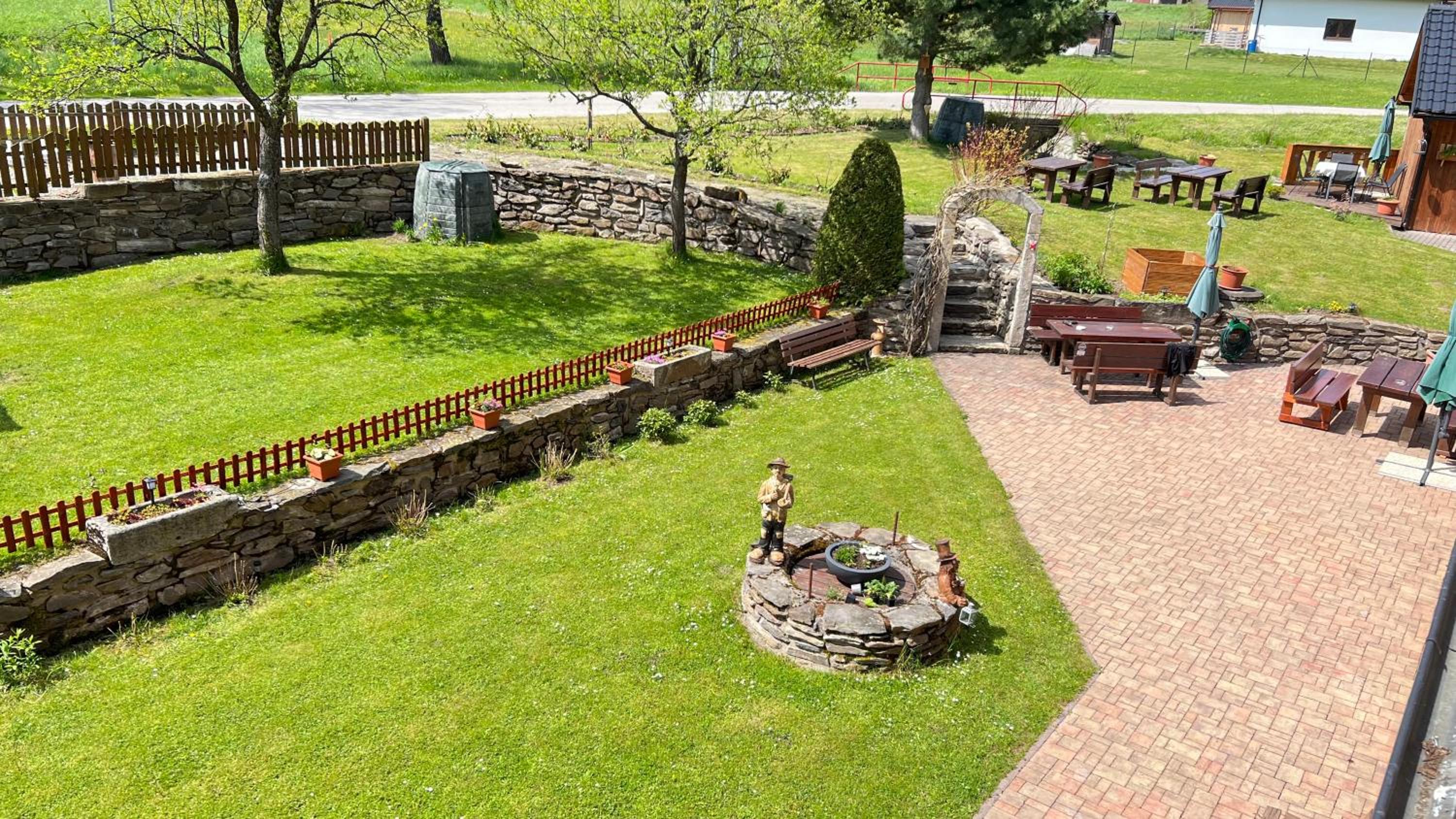 outdoor BBQ area